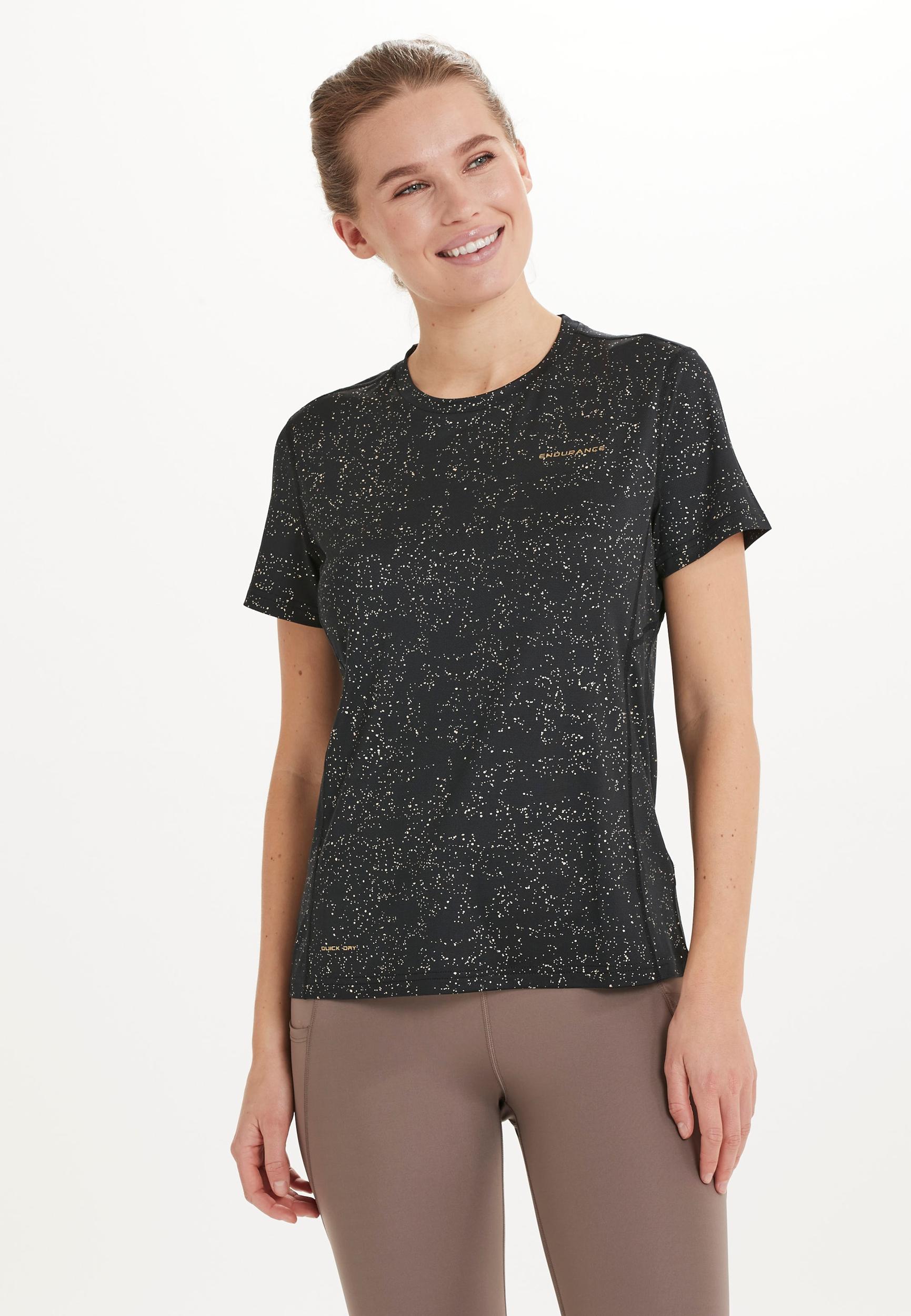 ENDURANCE Funkcionalna majica 'Beinie' zlata / črna