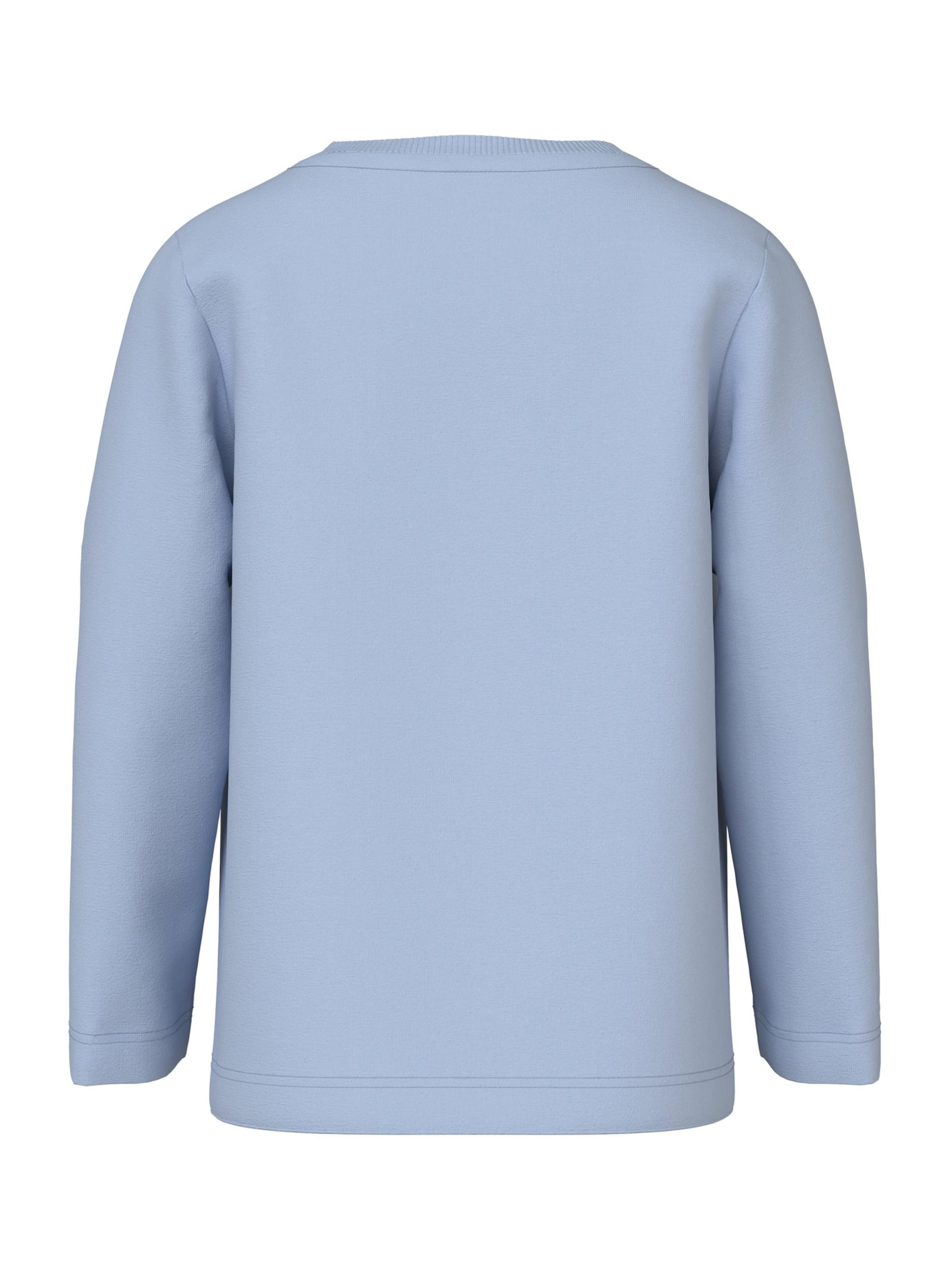 NAME IT Majica 'NMMVUX' nebeško modra / rjava / bela