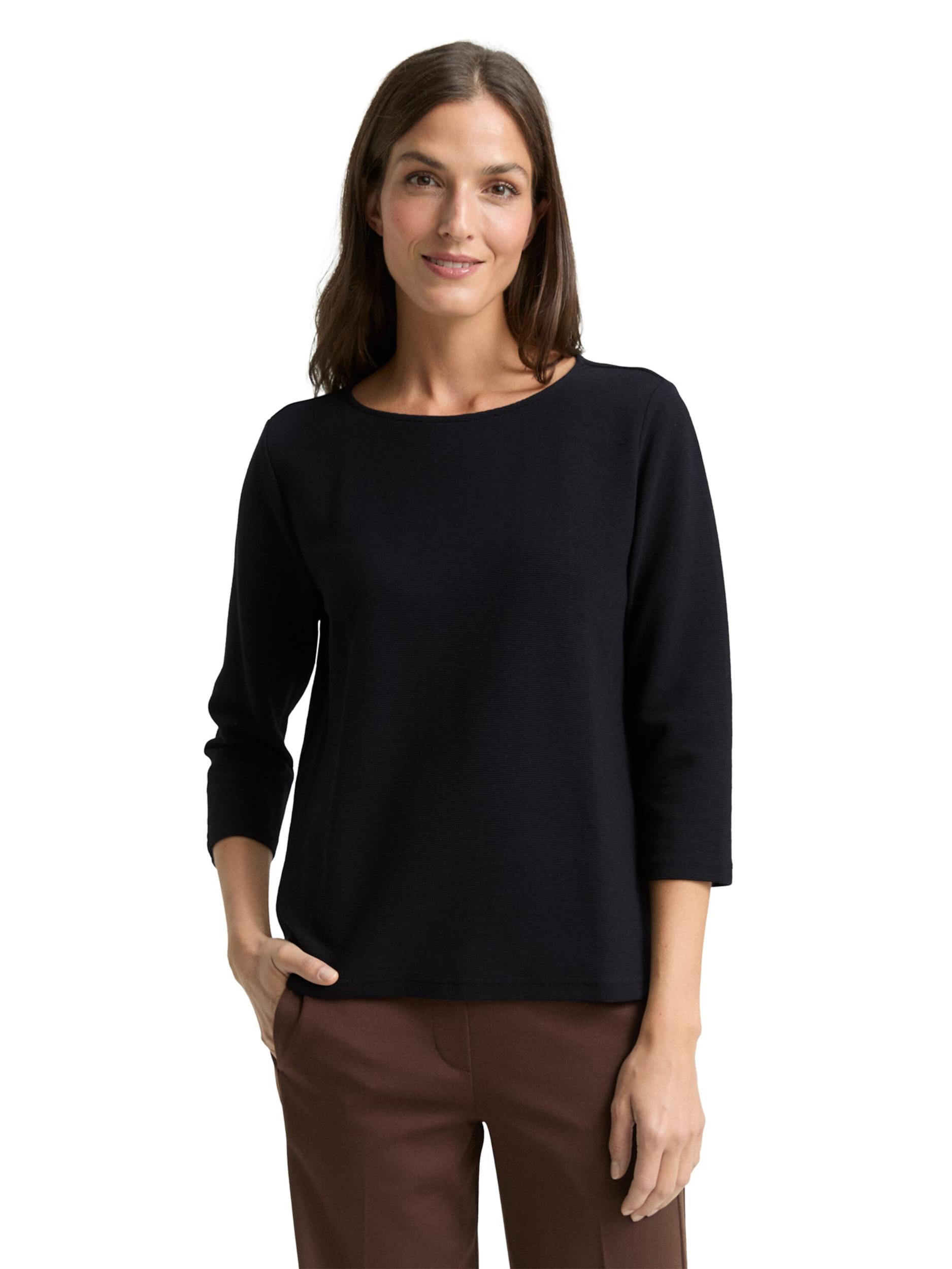 TOM TAILOR Majica črna