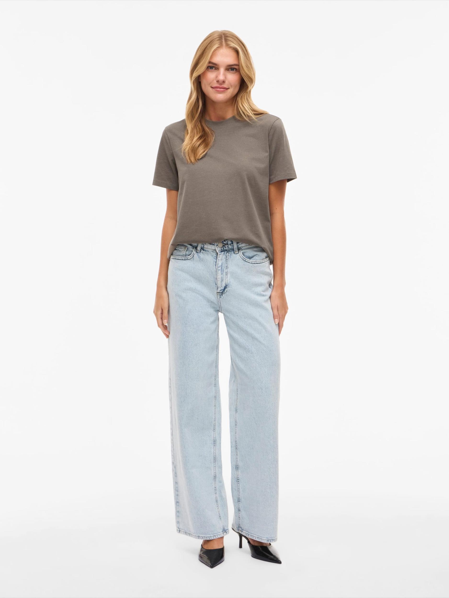 VILA Majica 'VINORA' pikčasto rjava