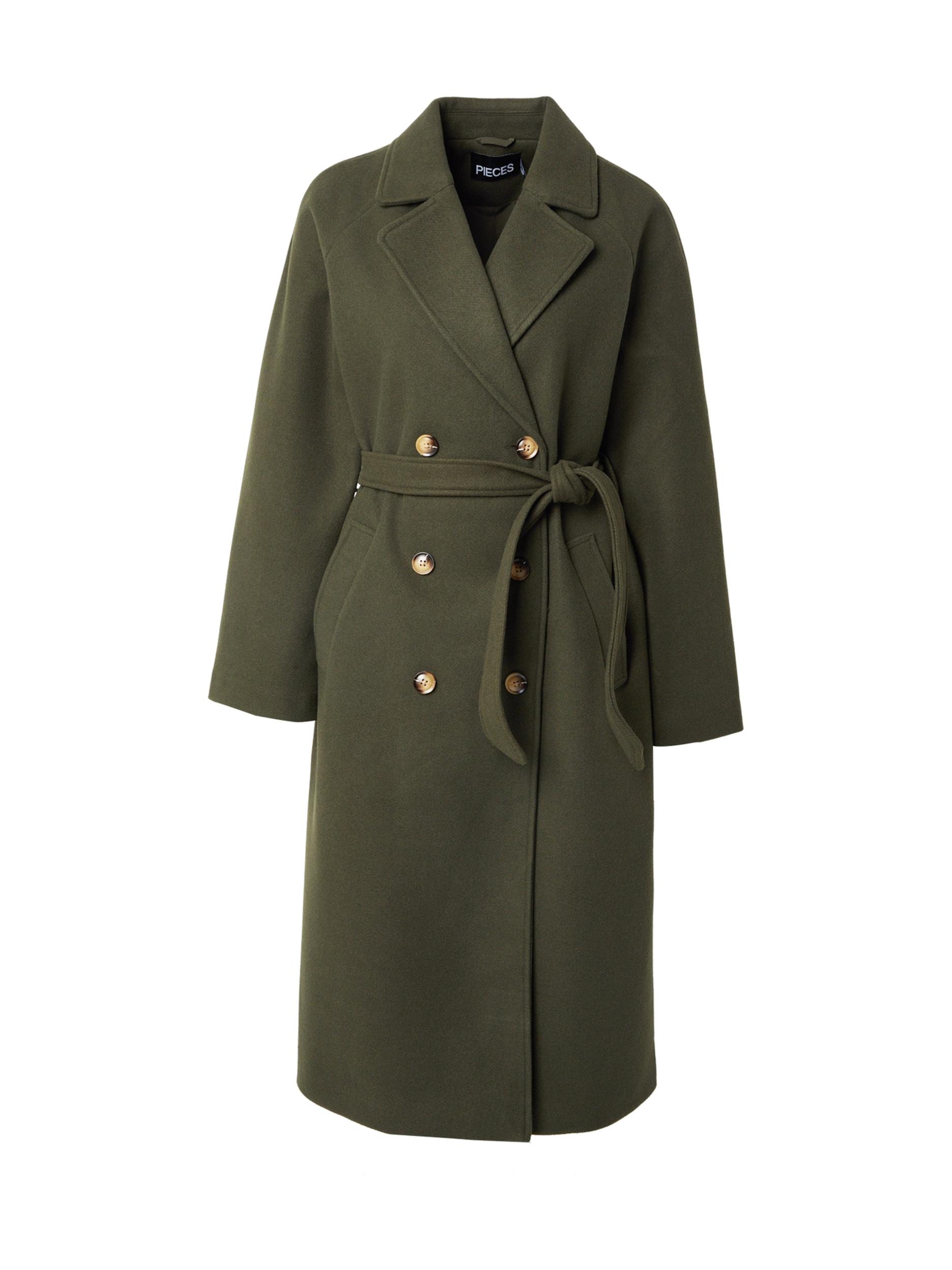 PIECES Prehoden plašč 'PCMARBEL' oliva