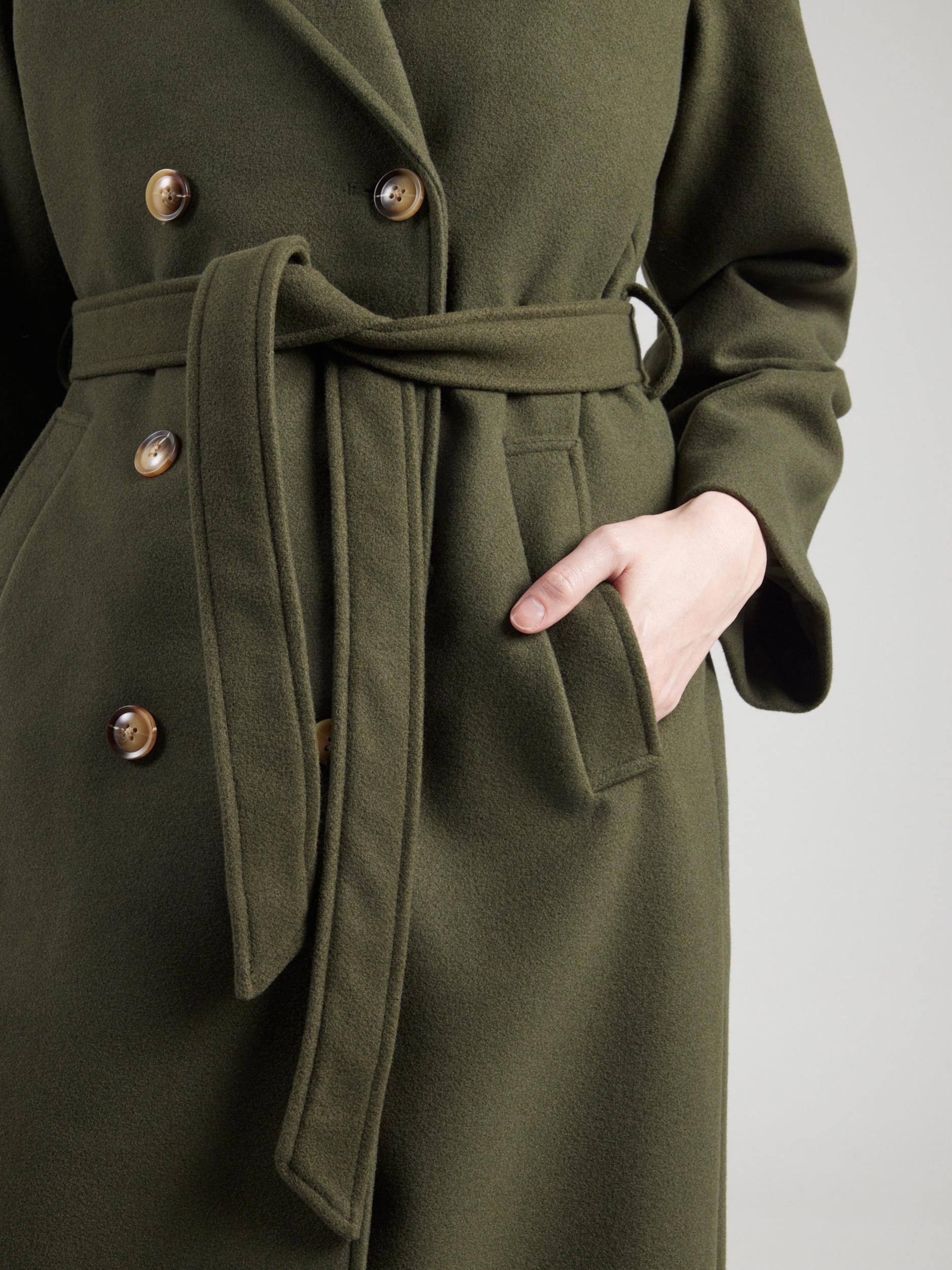 PIECES Prehoden plašč 'PCMARBEL' oliva