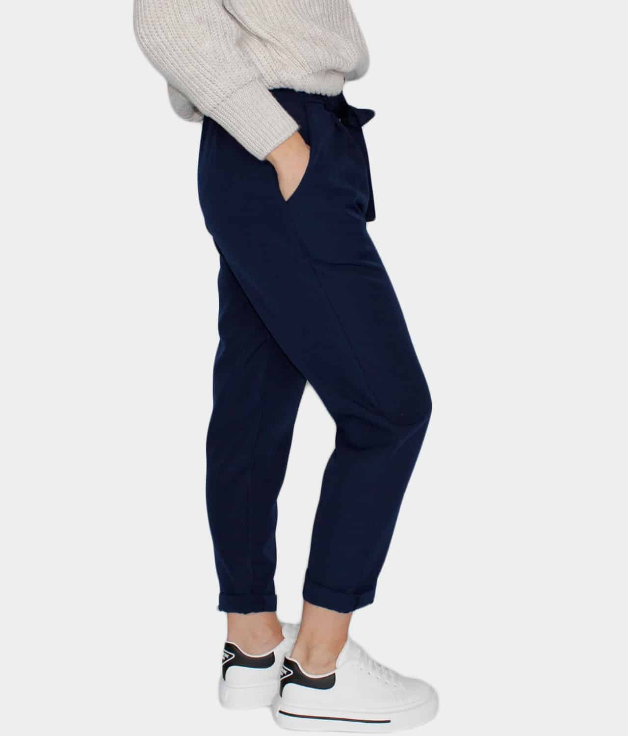 Superfashion Ženske hlače s pasom 6153