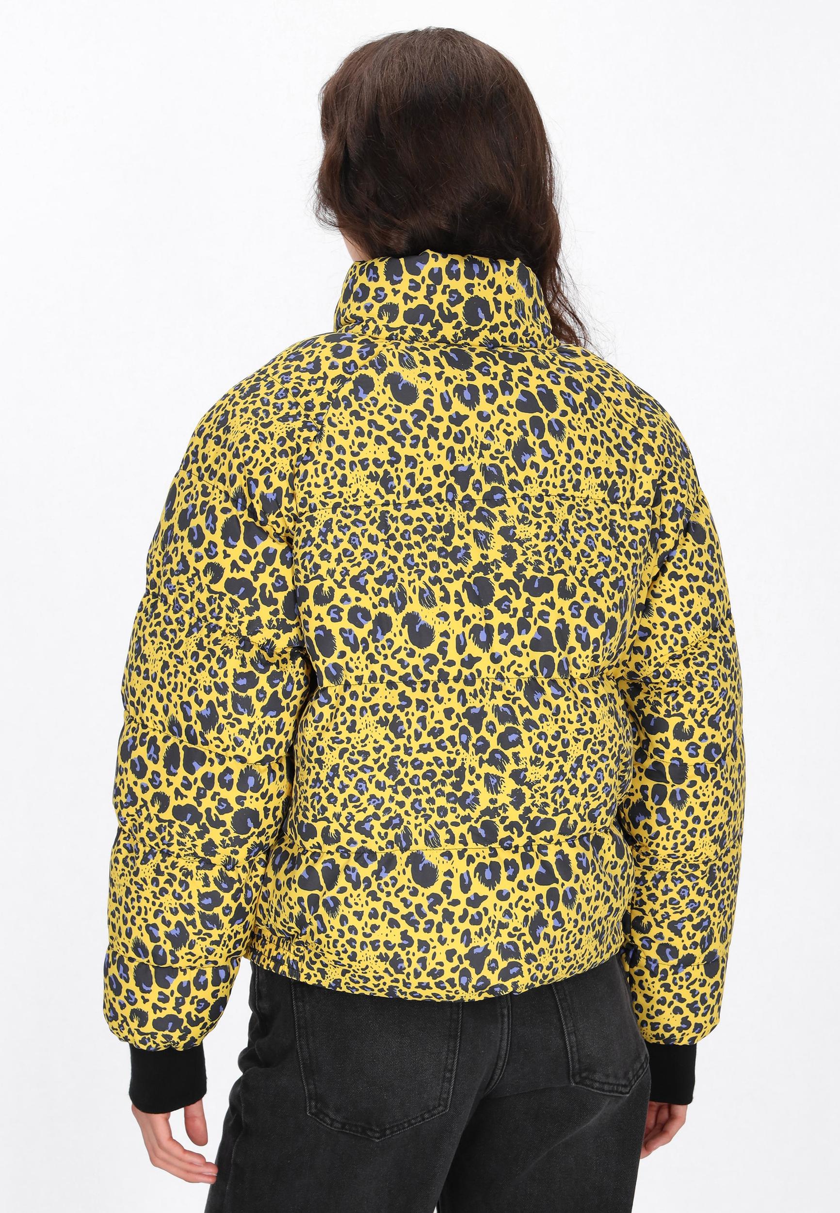 myMo ROCKS Zimska jakna svetlo modra / rumena / črna