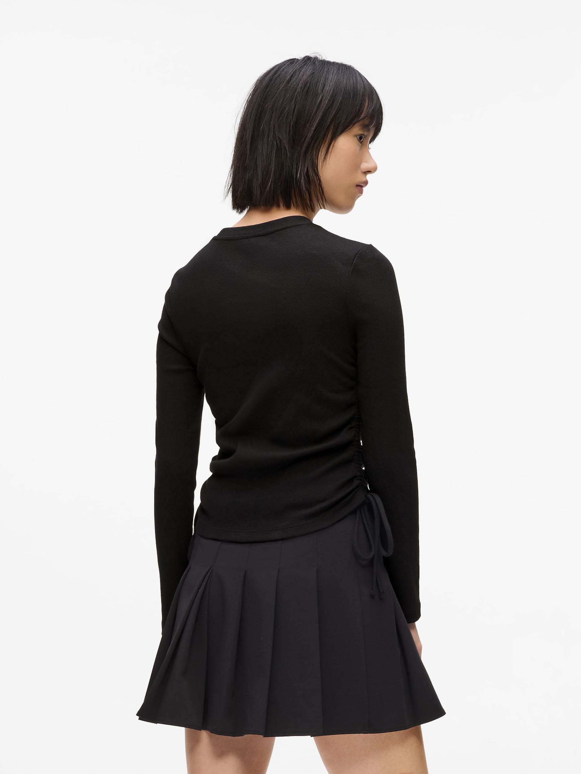 KARL LAGERFELD JEANS Majica črna / bela