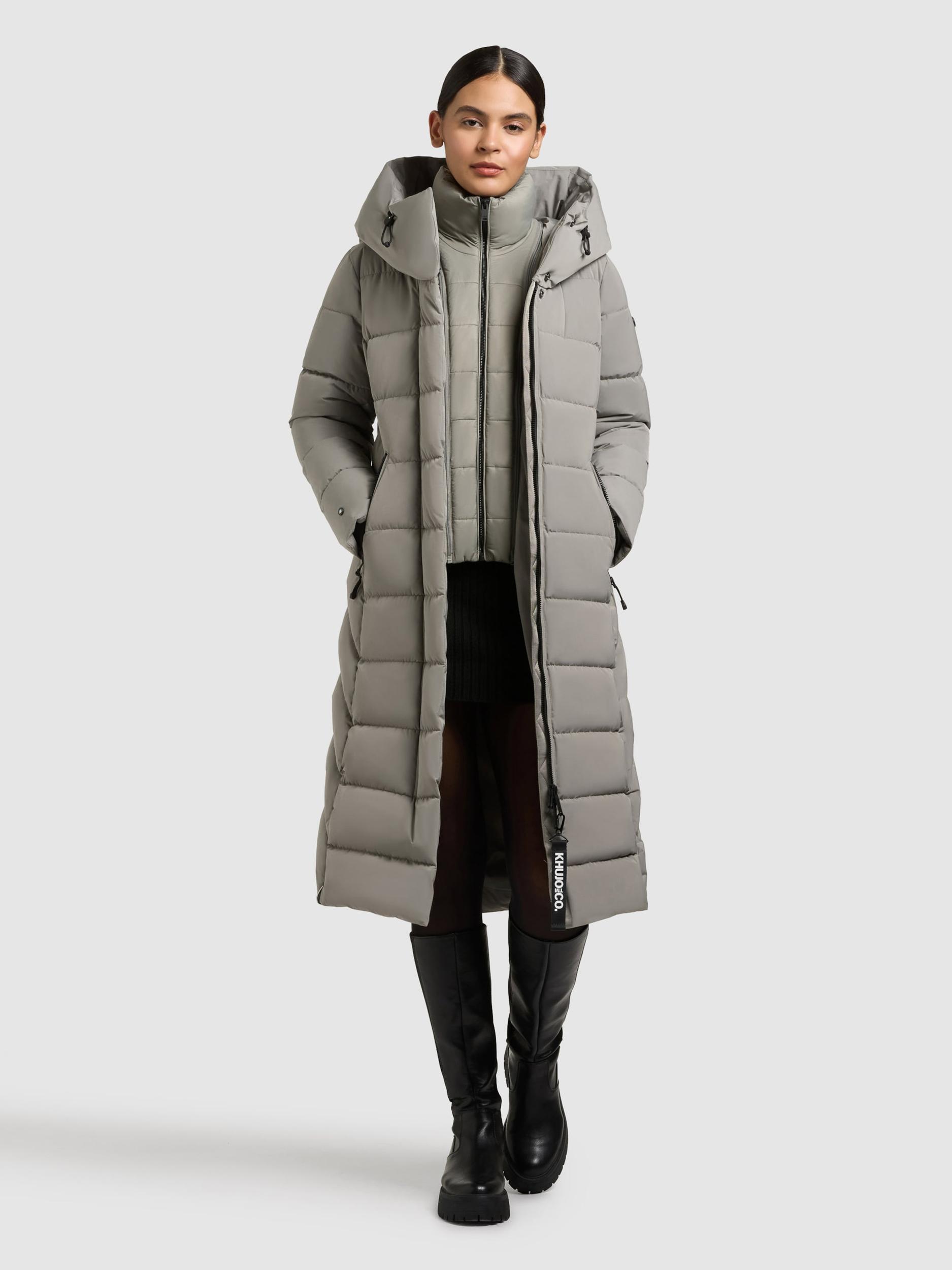 khujo Zimski plašč 'Tamke' svetlo siva