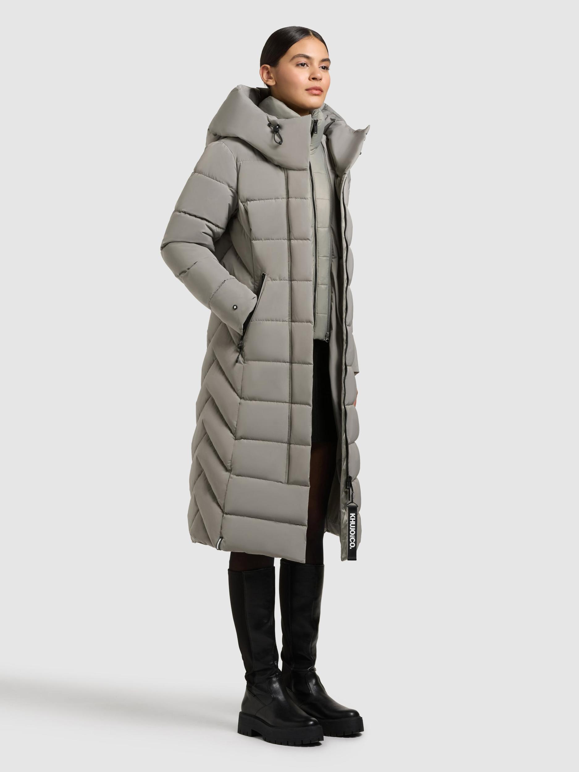 khujo Zimski plašč 'Tamke' svetlo siva