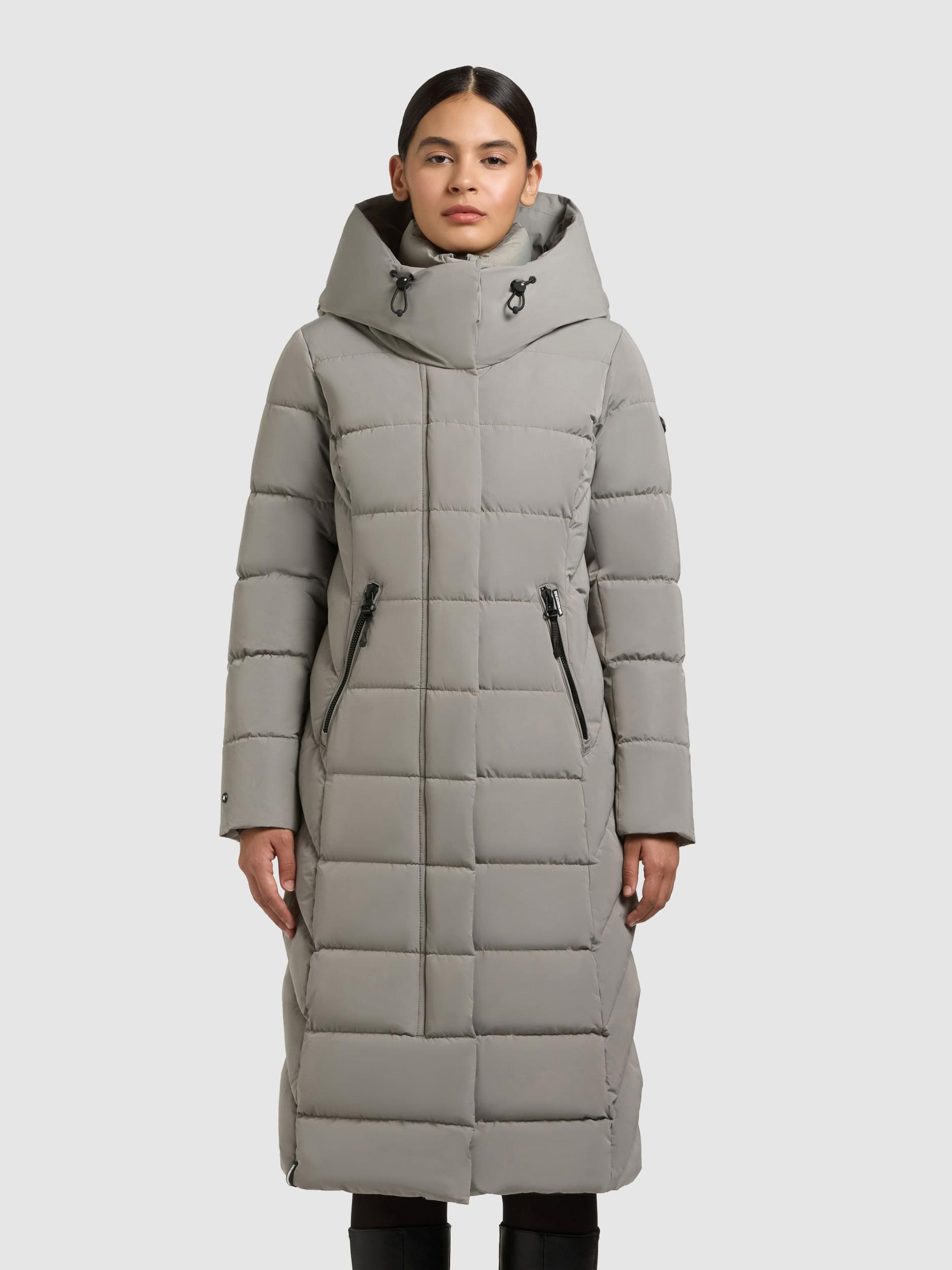 khujo Zimski plašč 'Tamke' svetlo siva