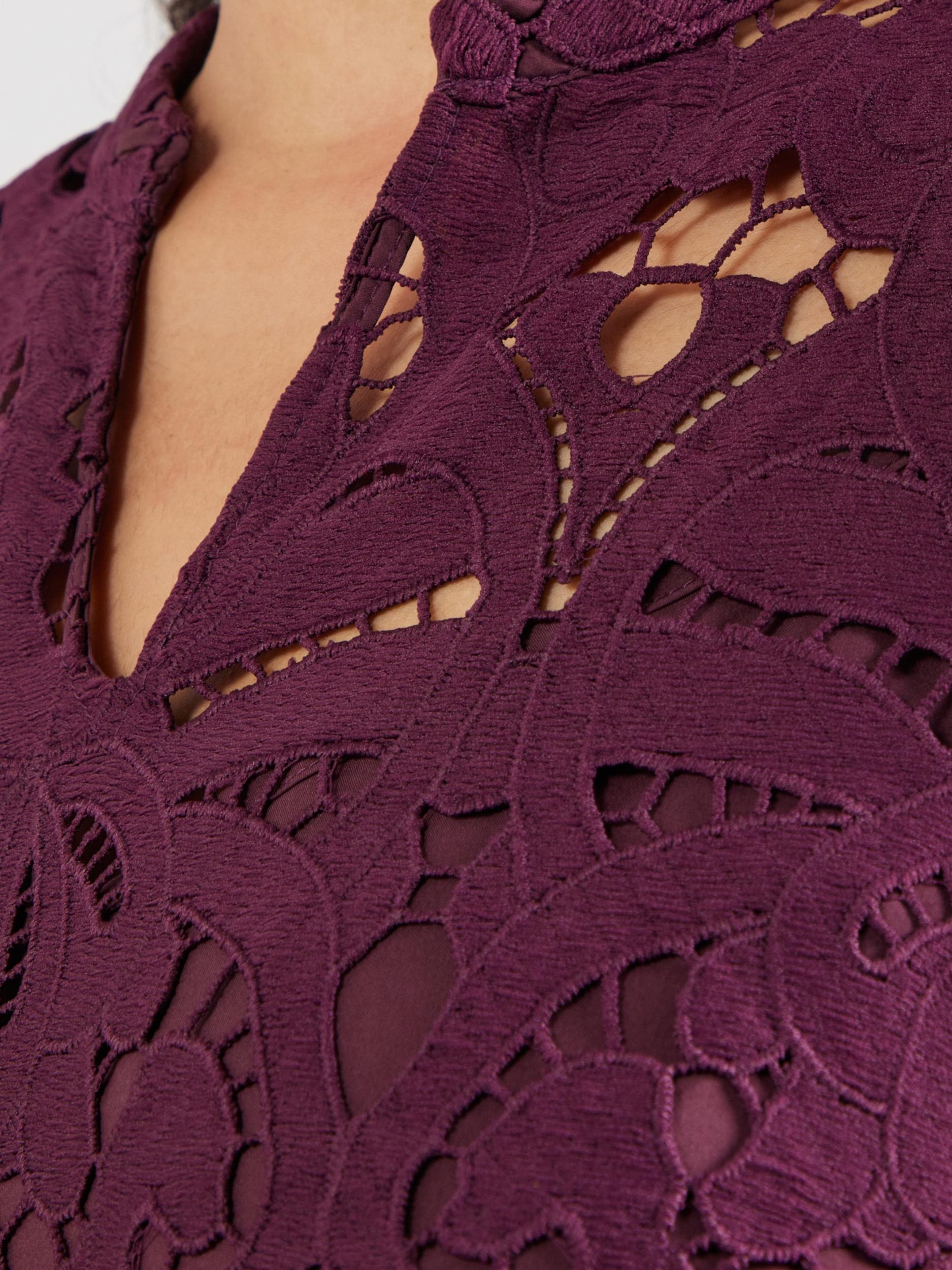 ONLY Carmakoma Koktejl obleka vinsko rdeča