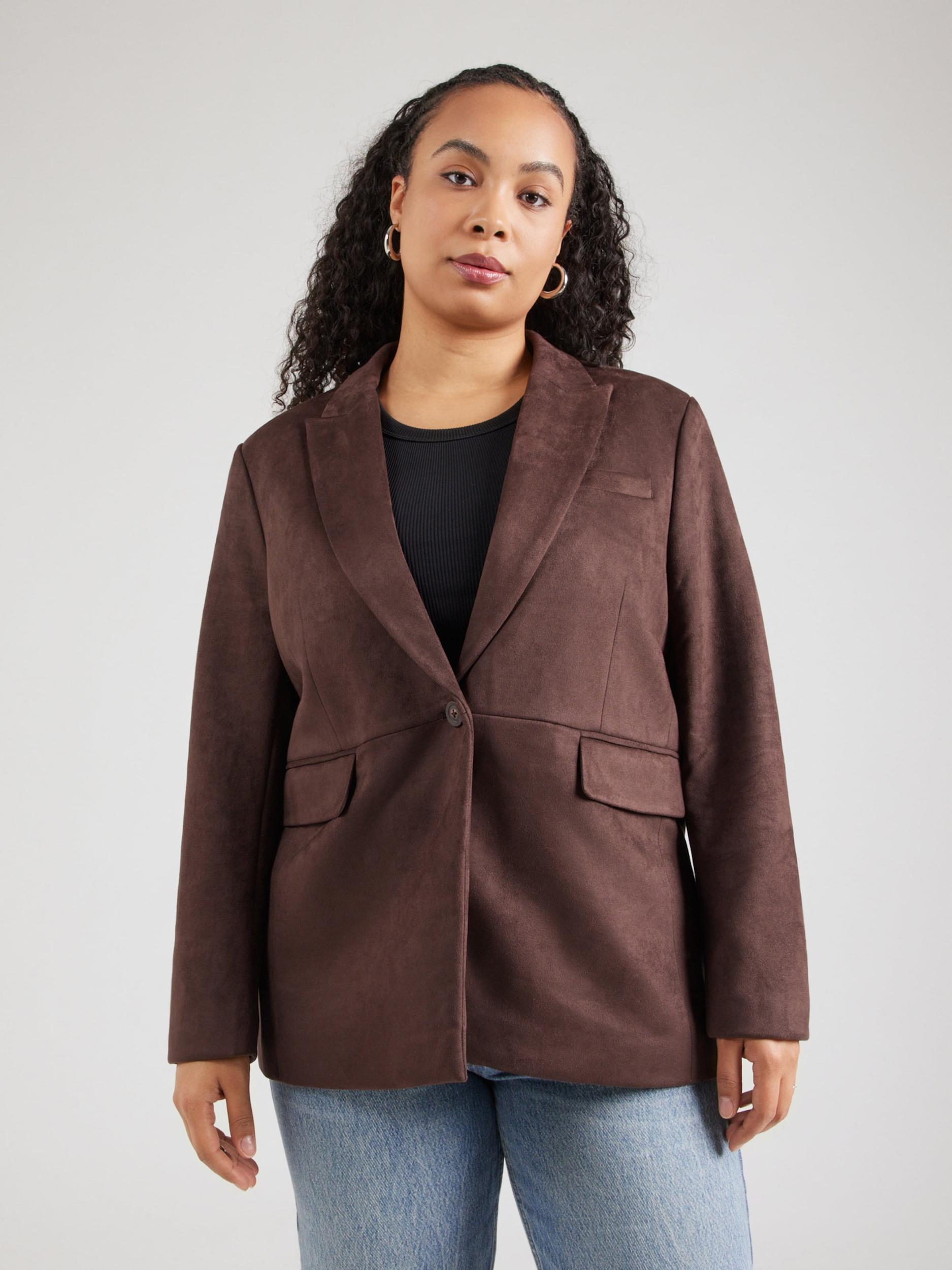 ONLY Carmakoma Blazer 'CARYLVA' mokka