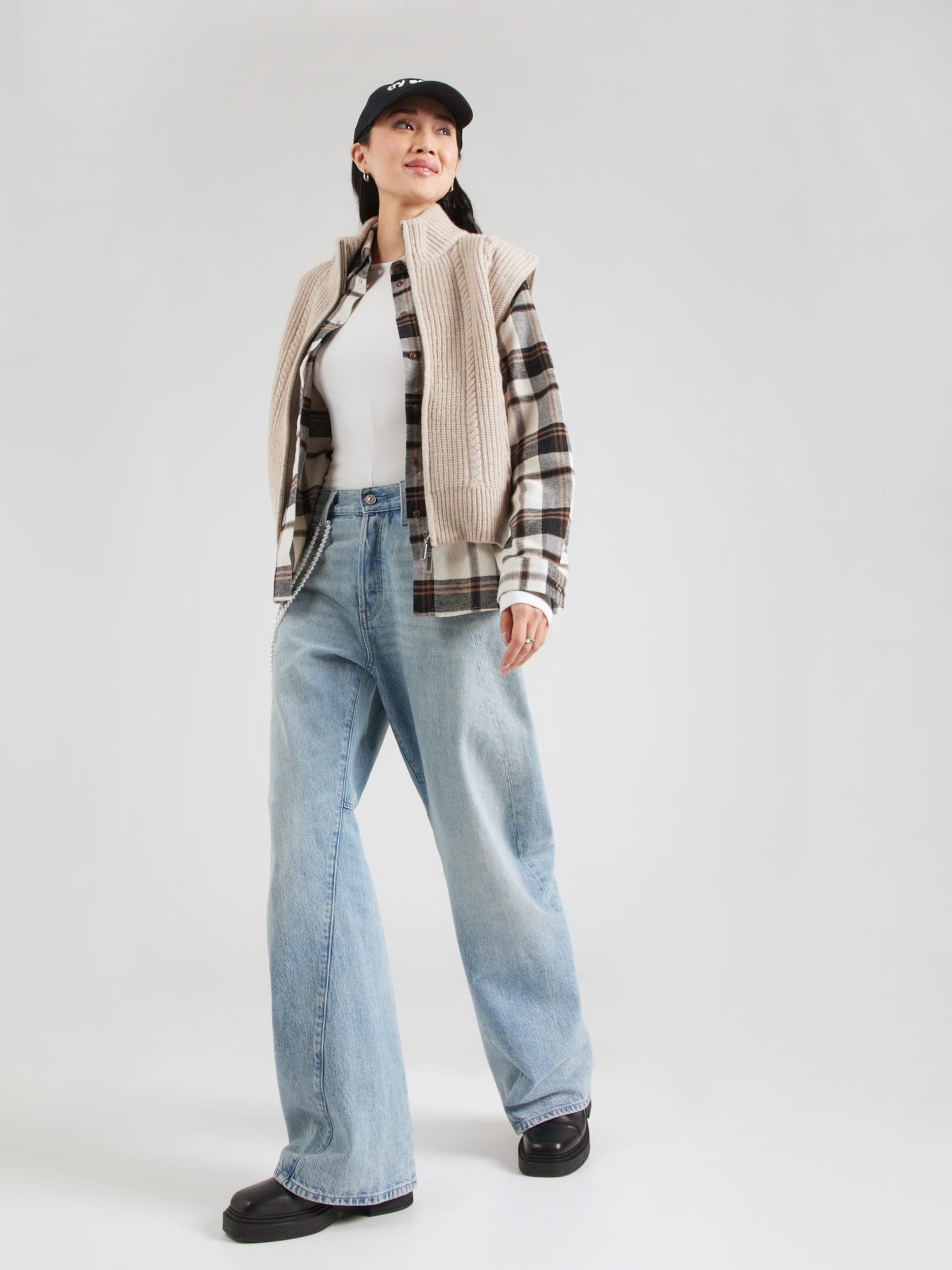 ABOUT YOU Majica 'Line' off-bela