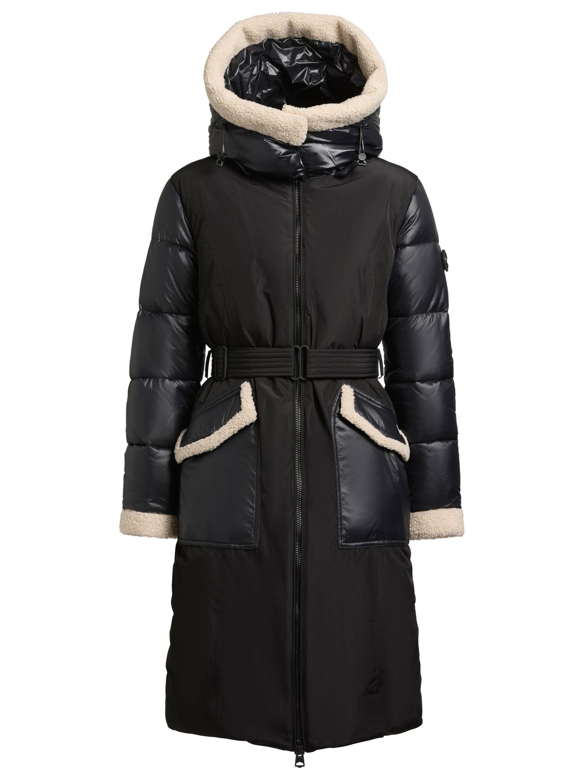 khujo Zimski plašč 'Poppy' svetlo bež / črna