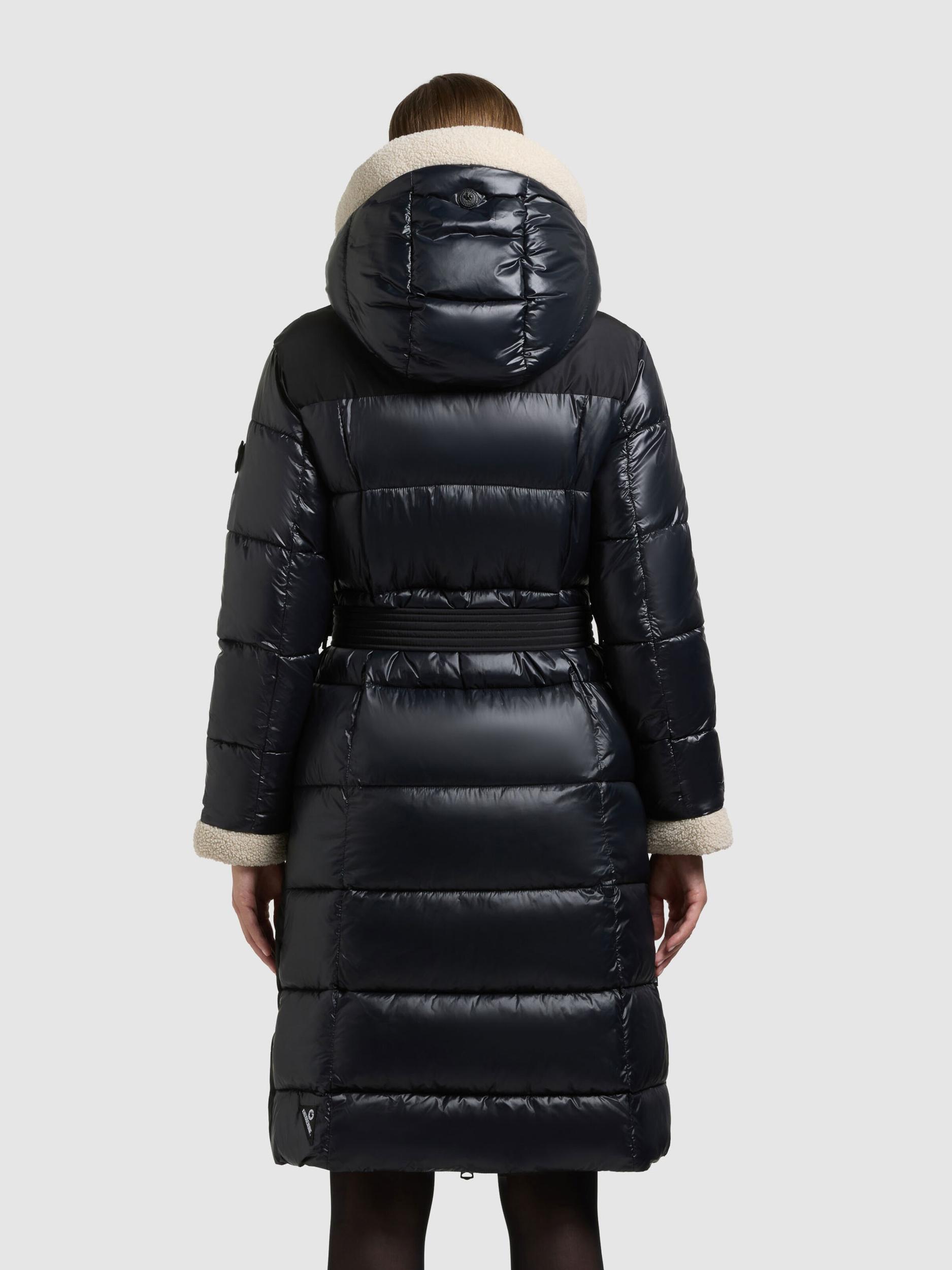 khujo Zimski plašč 'Poppy' svetlo bež / črna