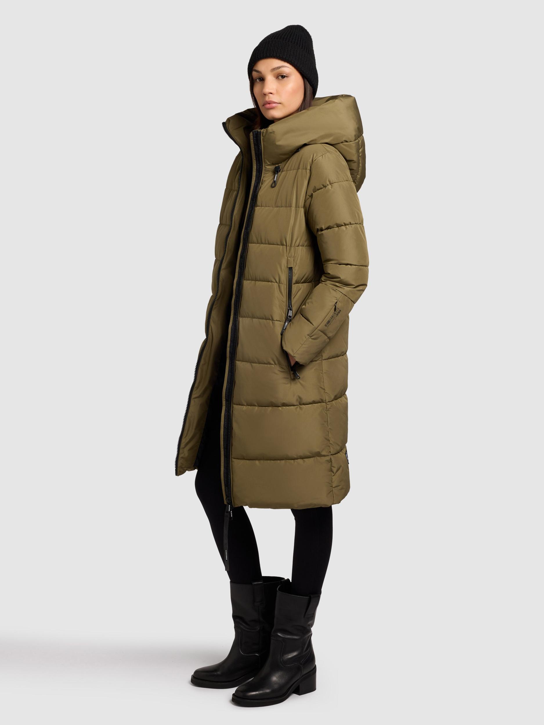 khujo Zimski plašč 'Jilias5' oliva / črna