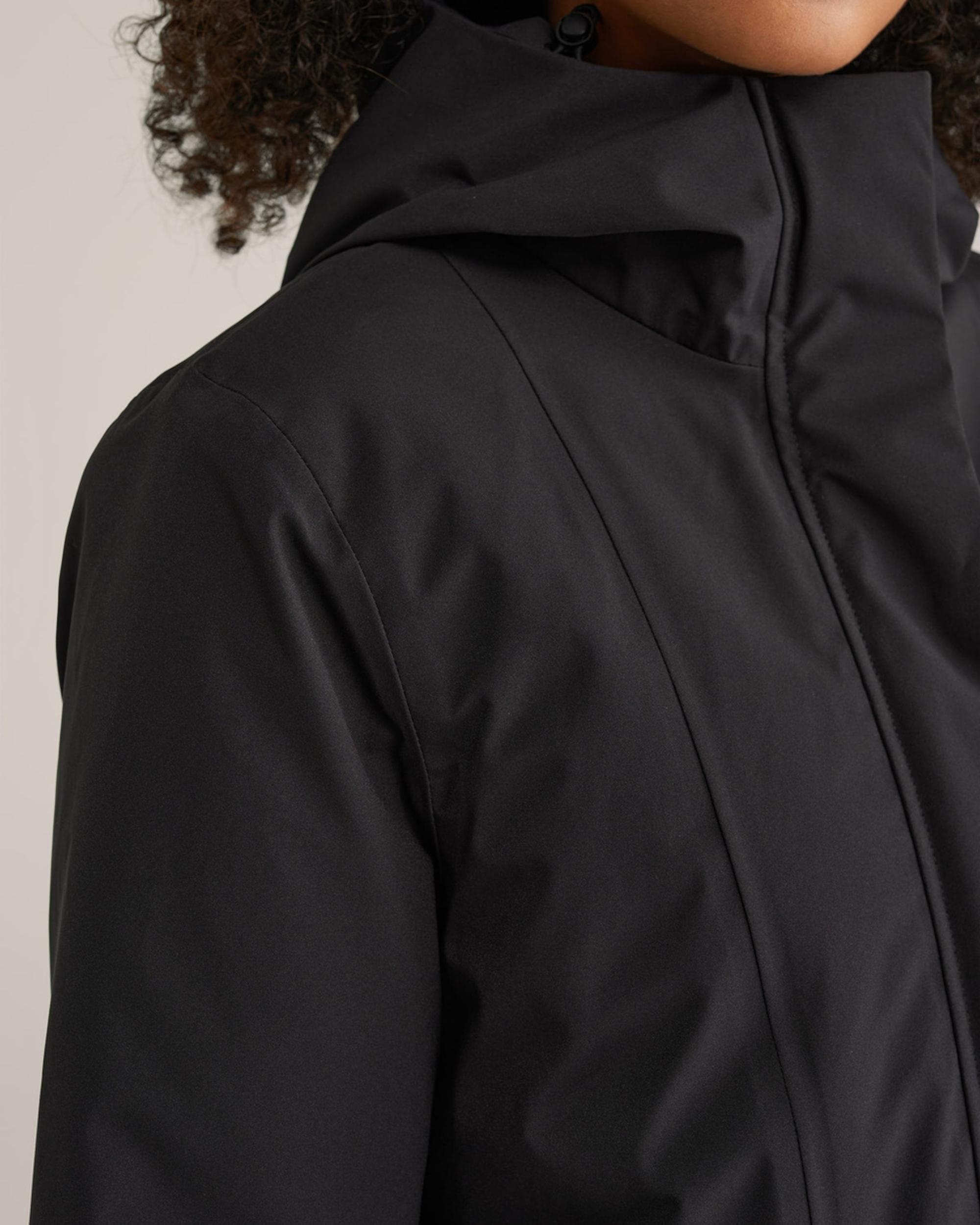 WE Fashion Prehodna jakna črna