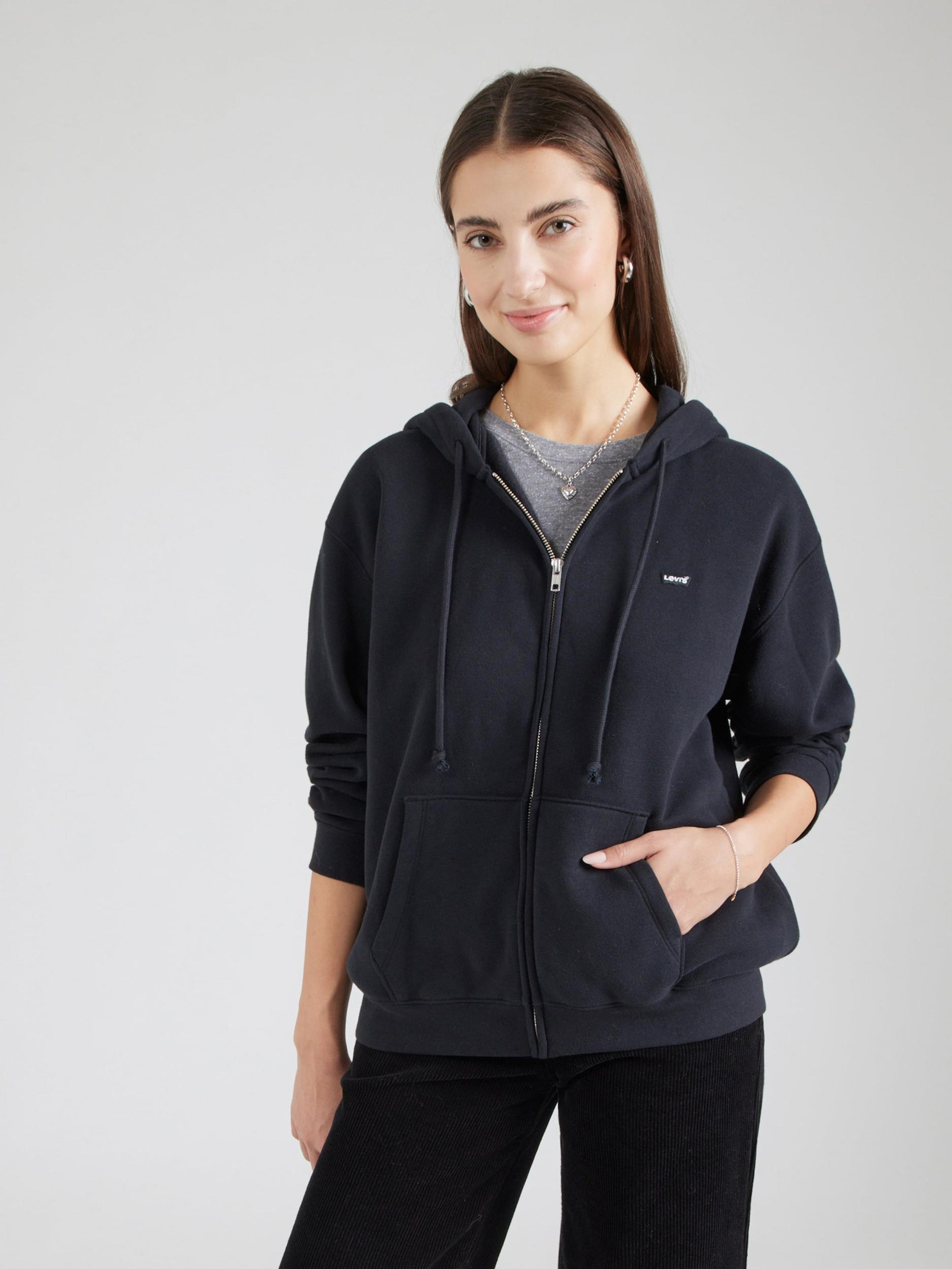 LEVI'S  Jopa na zadrgo 'Everyday Zip Hoodie' črna