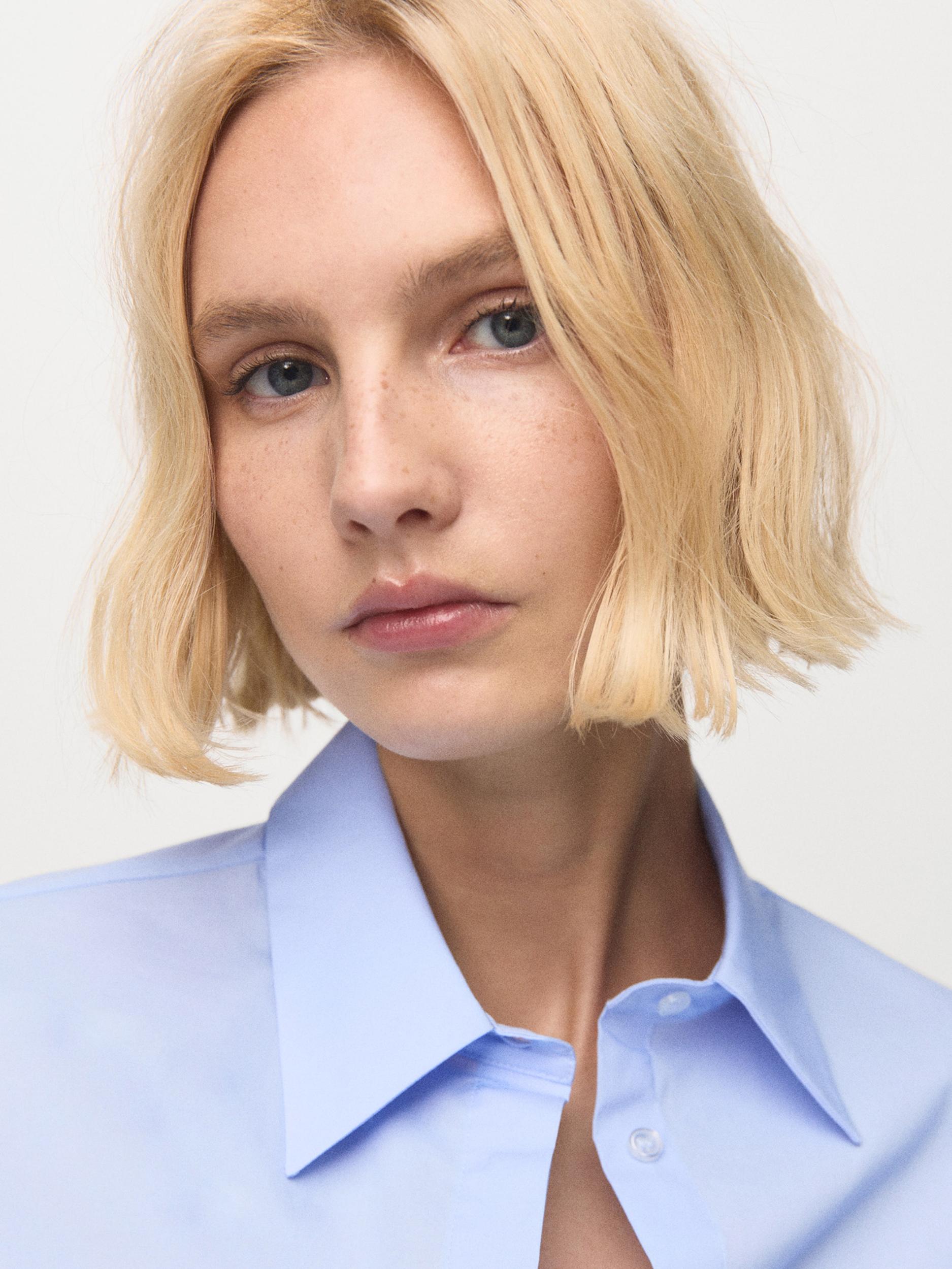 MANGO Bluza 'SOFIA' svetlo modra