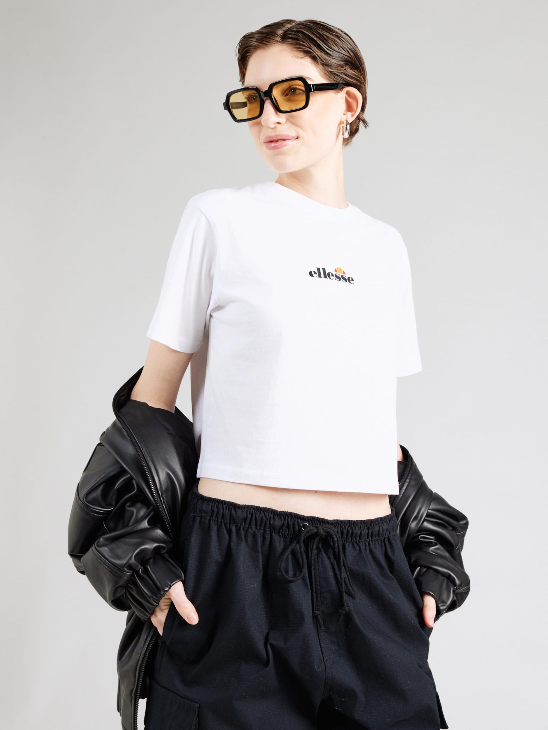 ELLESSE Majica 'Silinto 2' temno oranžna / rdeča / črna / bela