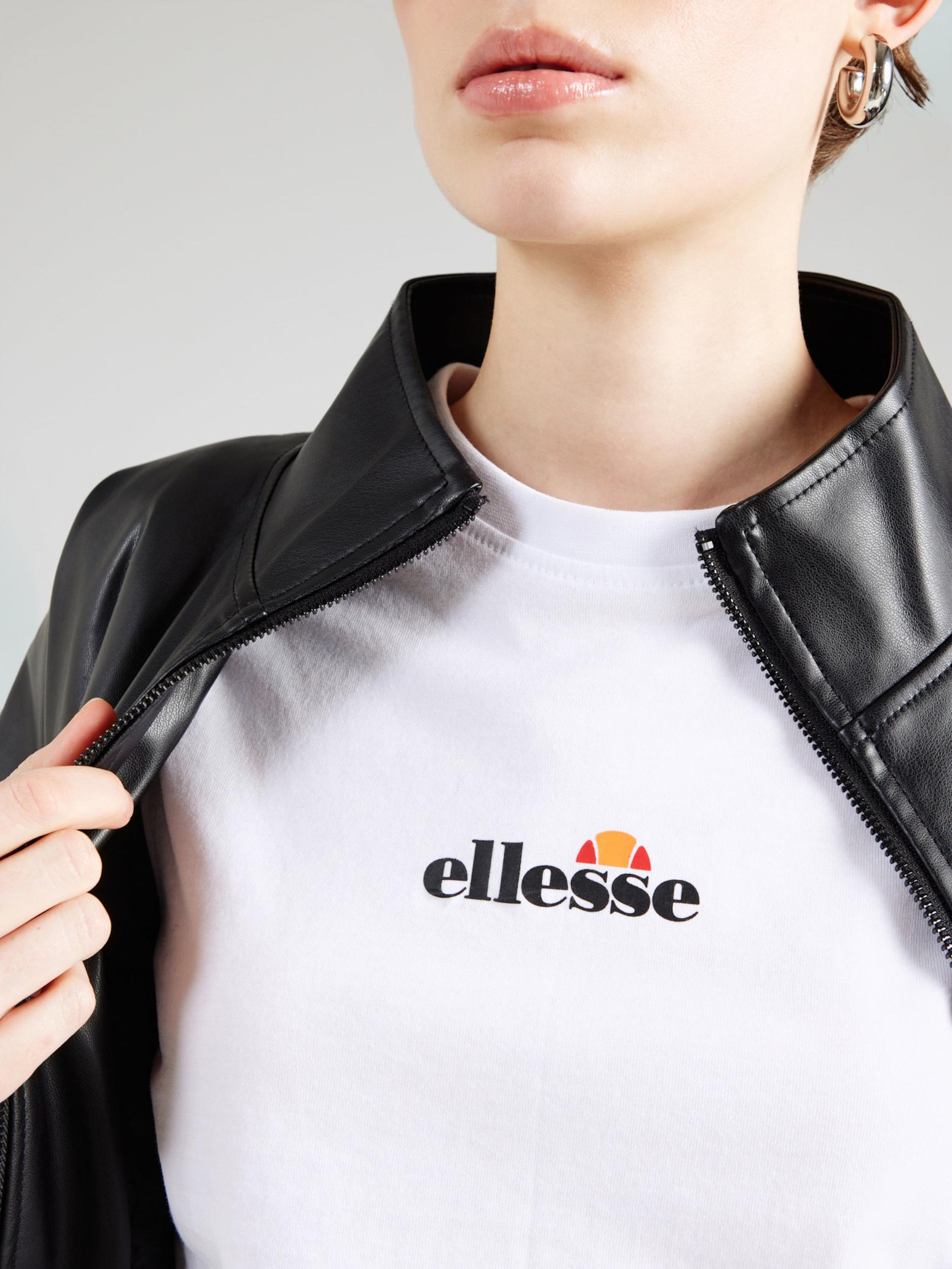ELLESSE Majica 'Silinto 2' temno oranžna / rdeča / črna / bela