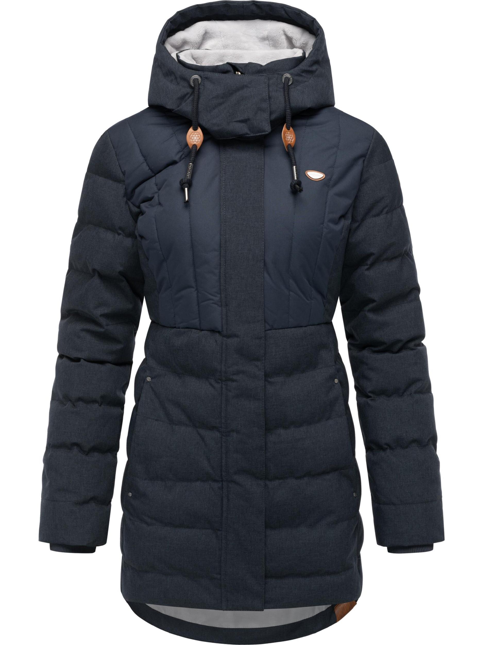 Ragwear Zimska jakna 'Ashanta' mornarska / svetlo siva