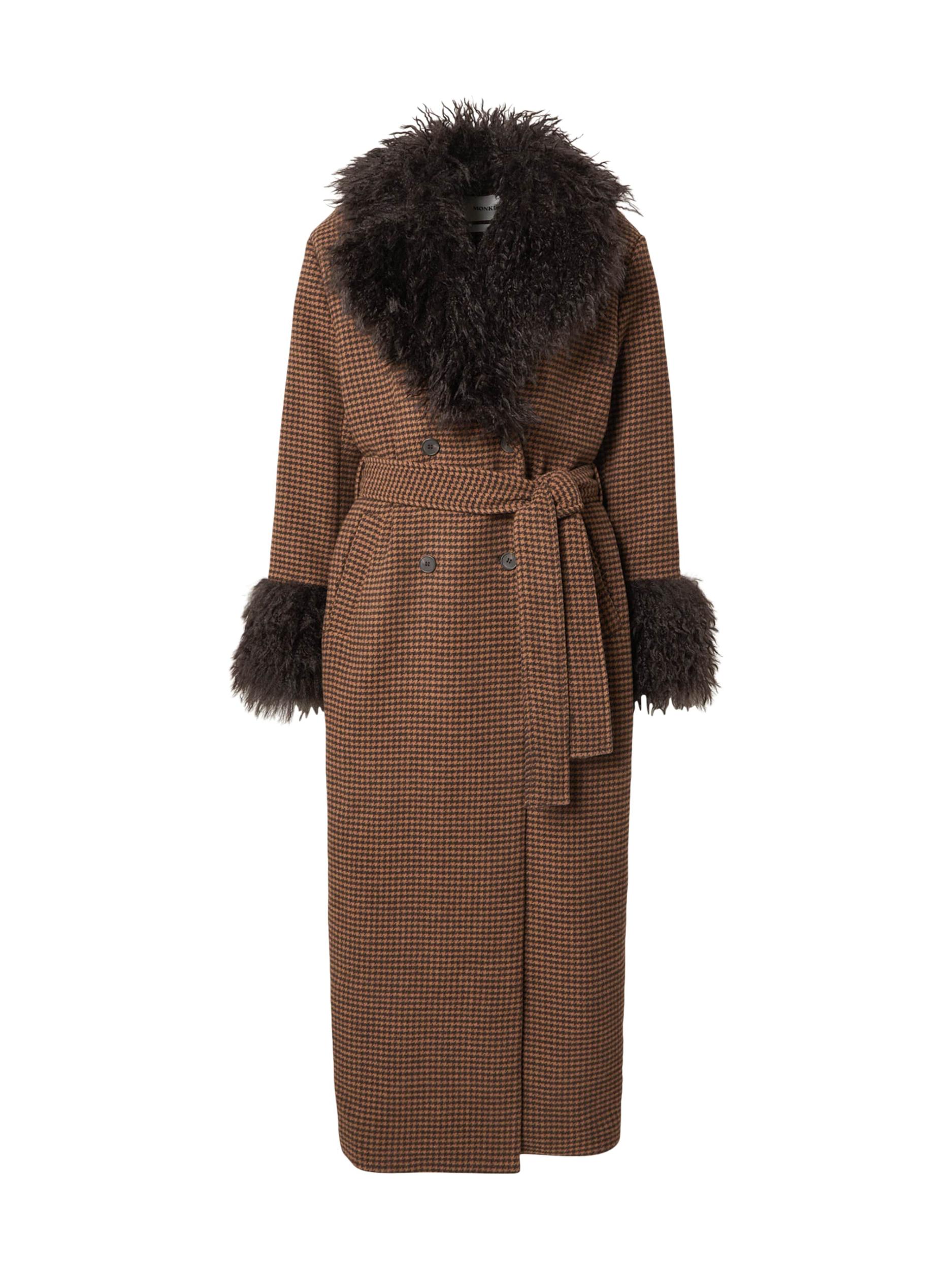 Monki Prehoden plašč rjava / črna