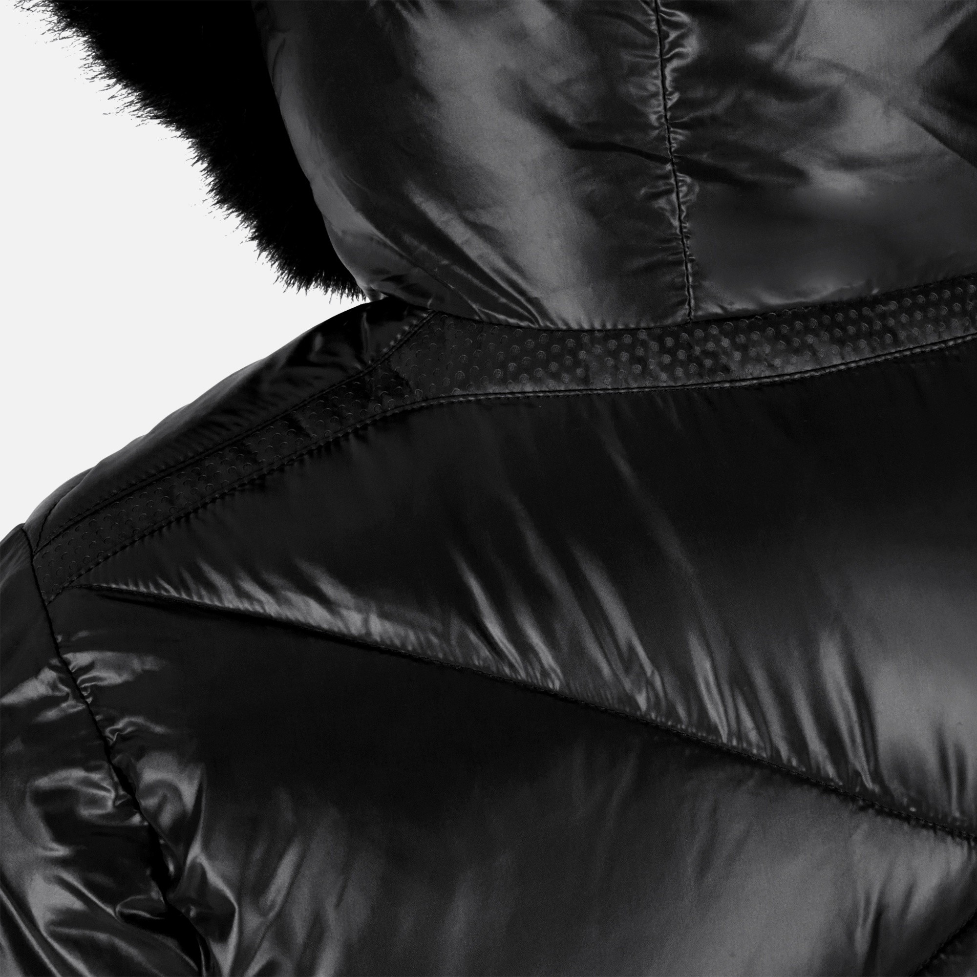 Ženska črna puhovka Geox Backsie