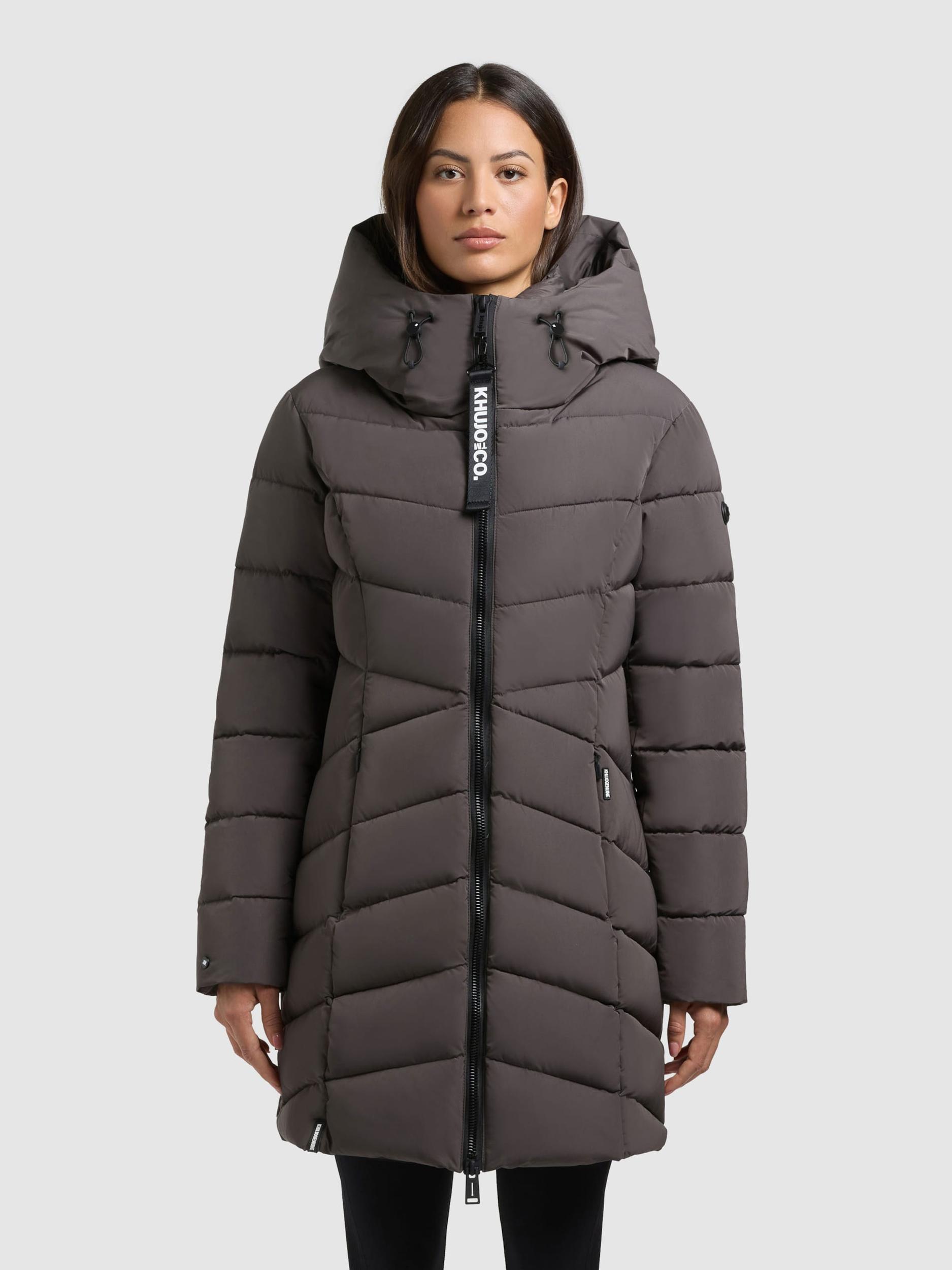 khujo Zimski plašč 'Dier' temno siva
