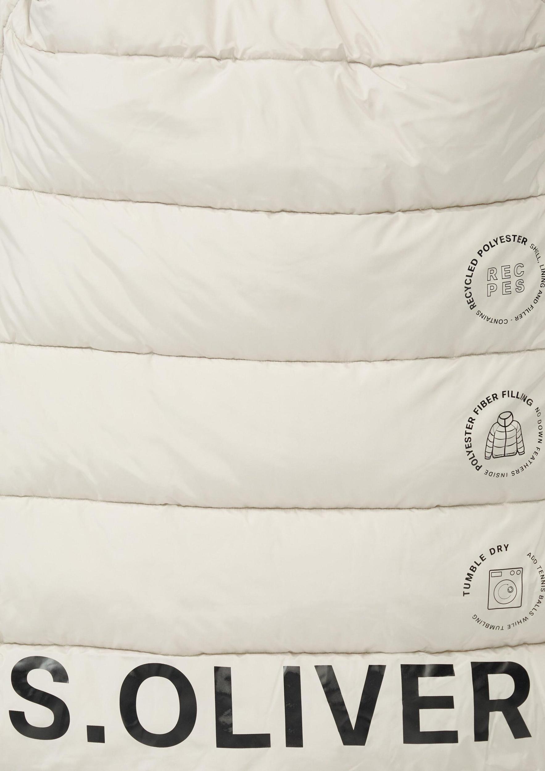 s.Oliver Zimski plašč bež / črna