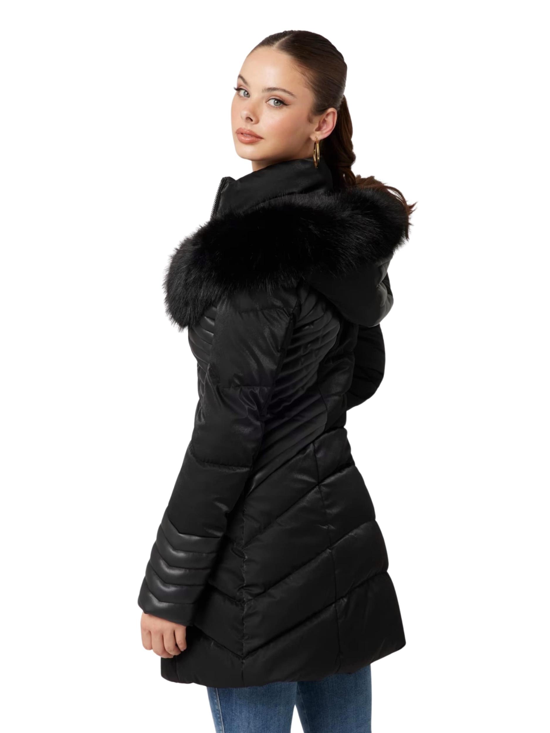 GUESS Zimski plašč 'NEW OXANA' črna