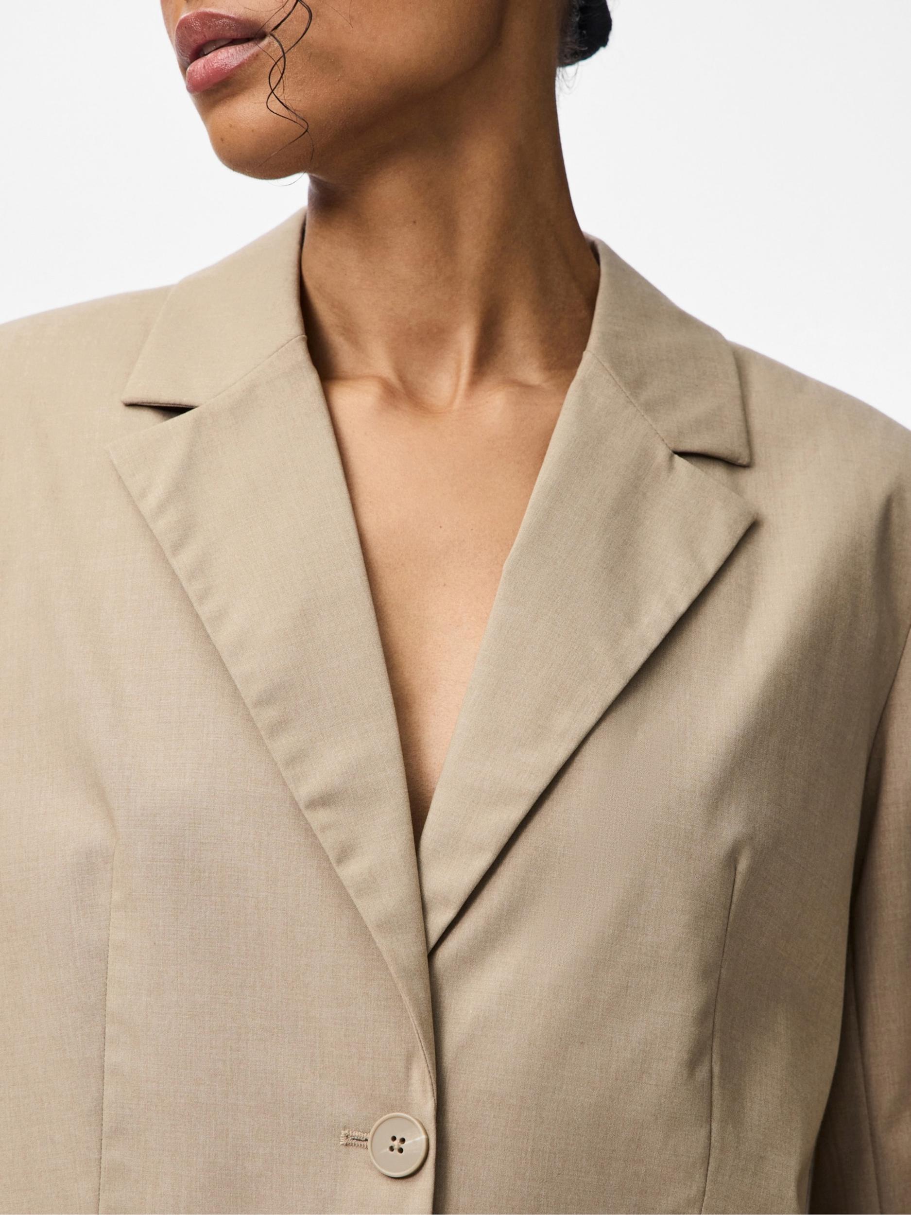 PIECES Blazer 'PCROSA' greige