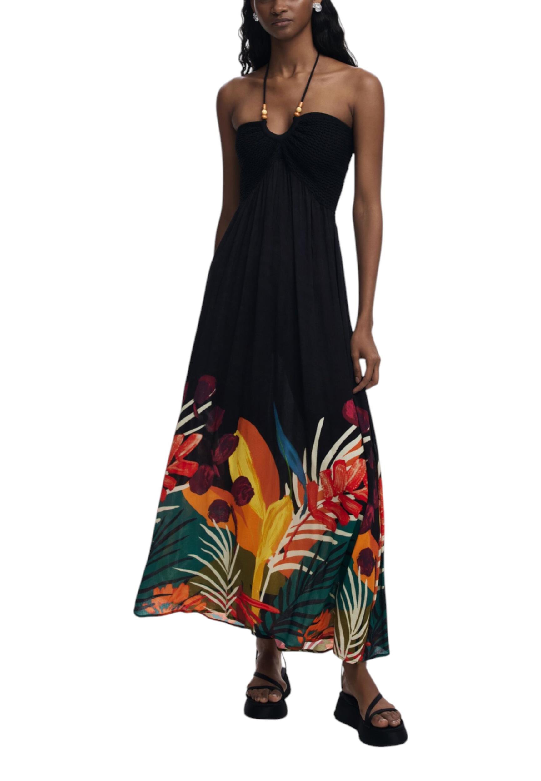 Desigual cvetlična maksi obleka