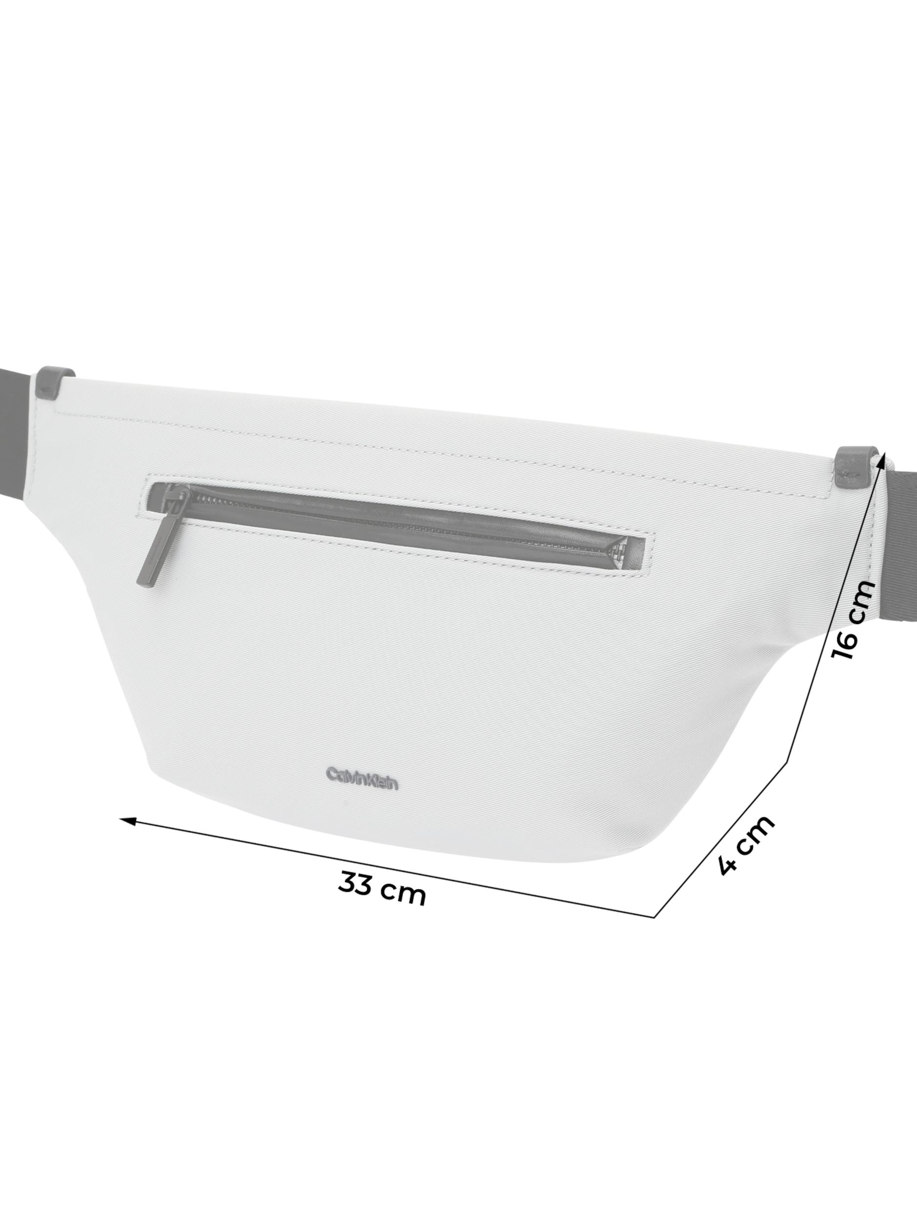 Calvin Klein Torbica za okrog pasu 'EASE' svetlo siva / črna