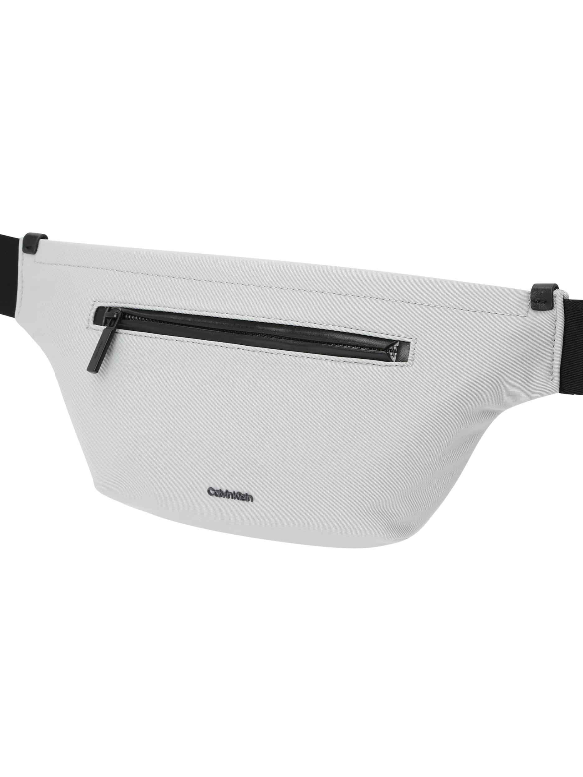 Calvin Klein Torbica za okrog pasu 'EASE' svetlo siva / črna