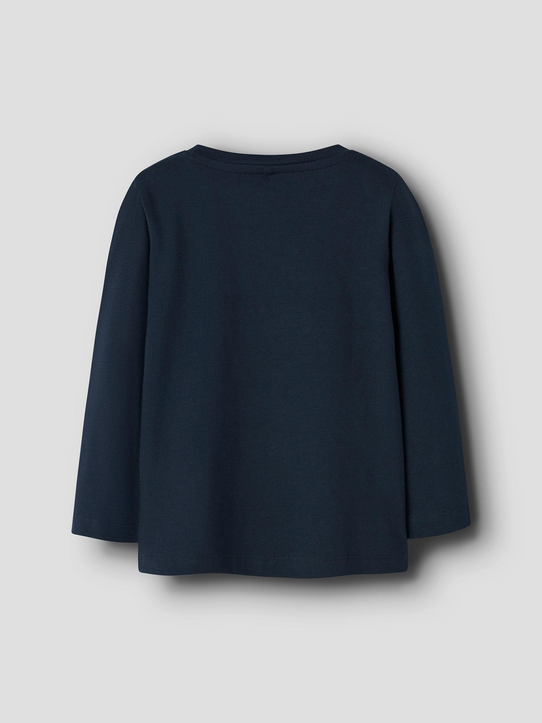 NAME IT Majica 'NMFTEARTAS' mornarska / staro roza / srebrna / bela