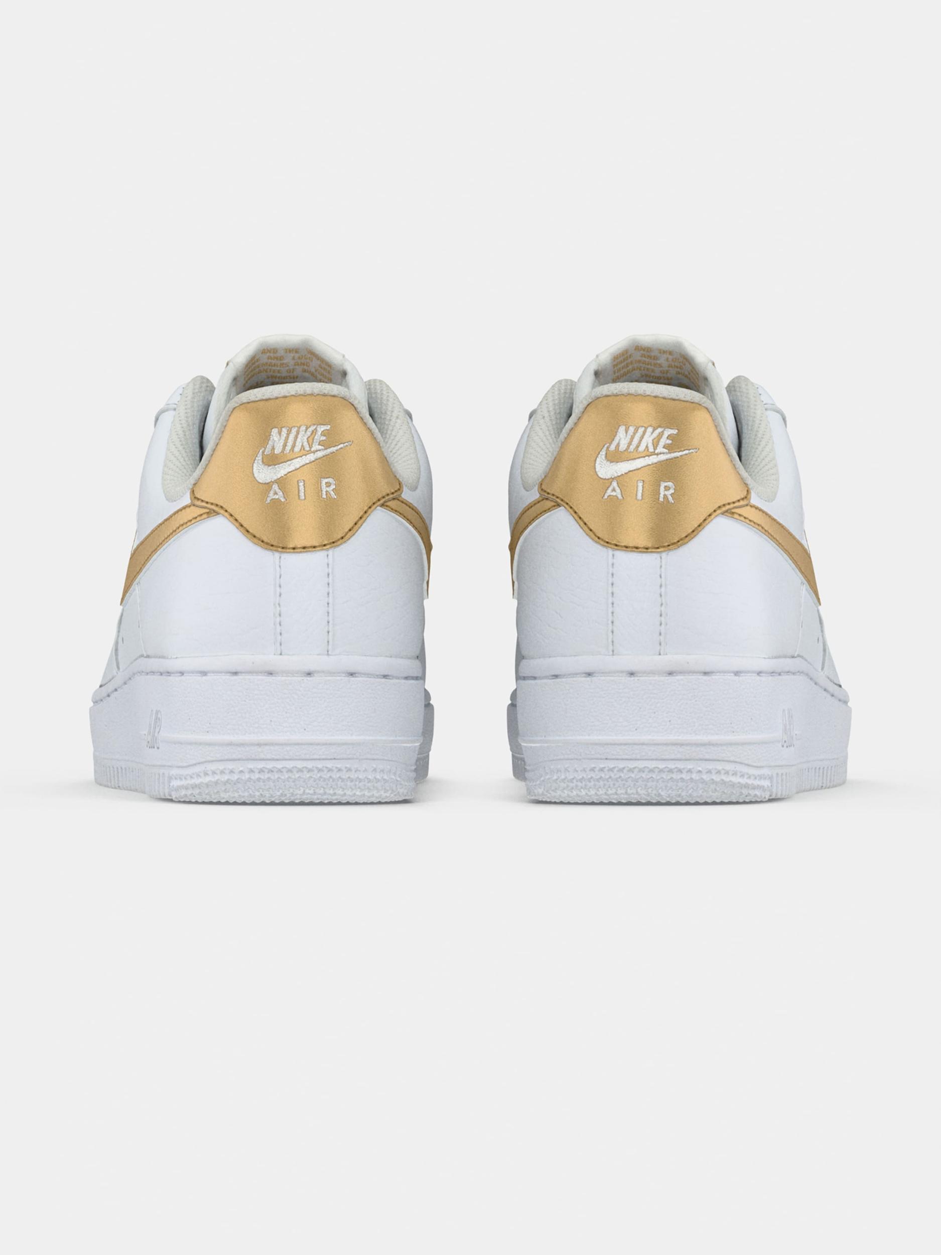 Nike Sportswear Nizke superge 'Air Force 1 '07 Better' zlata / bela