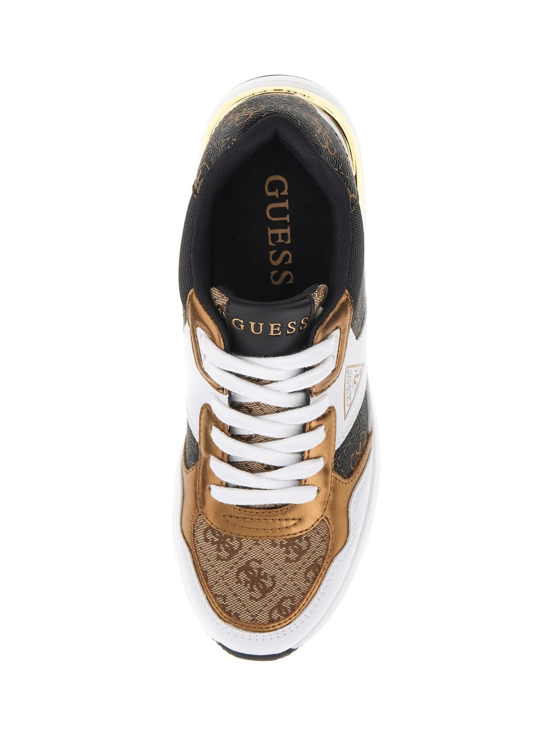 GUESS Nizke superge 'MICKAY' zlata / črna / bela