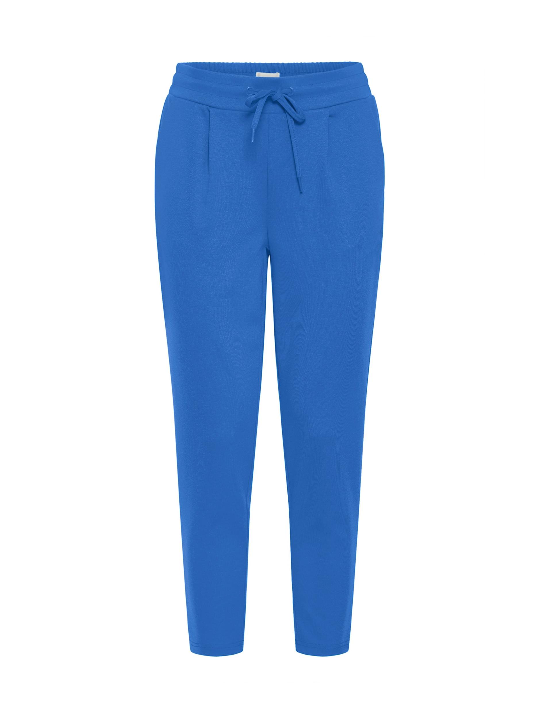 ICHI Hlače z naborki 'IHKATE' modra