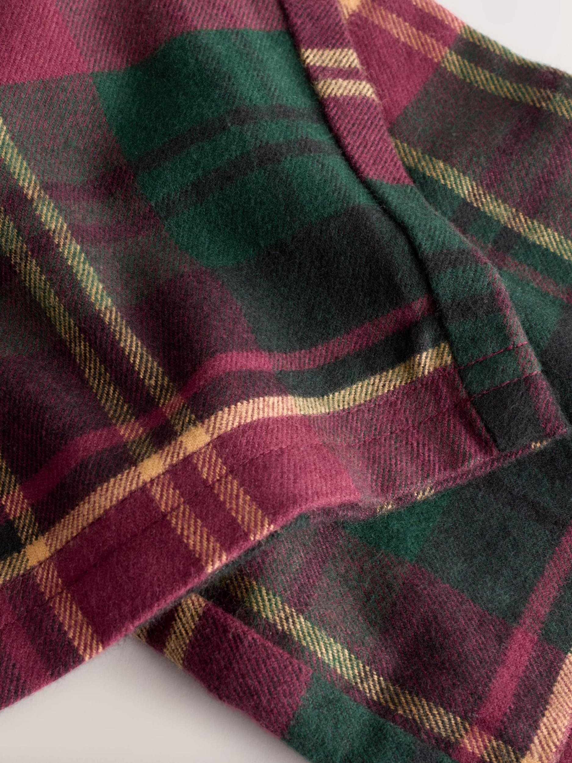 Next Pižama temno zelena / bordo