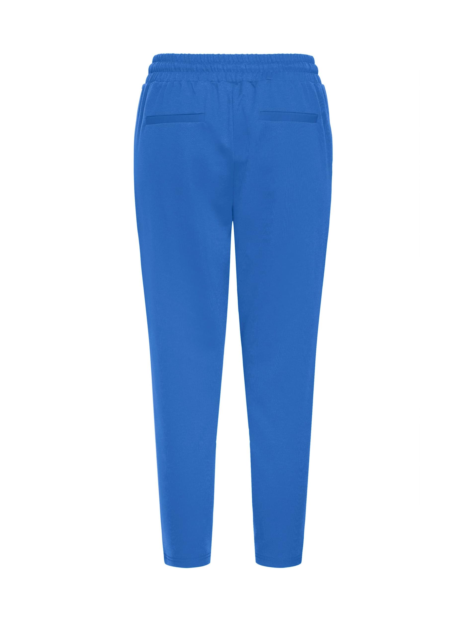 ICHI Hlače z naborki 'IHKATE' modra