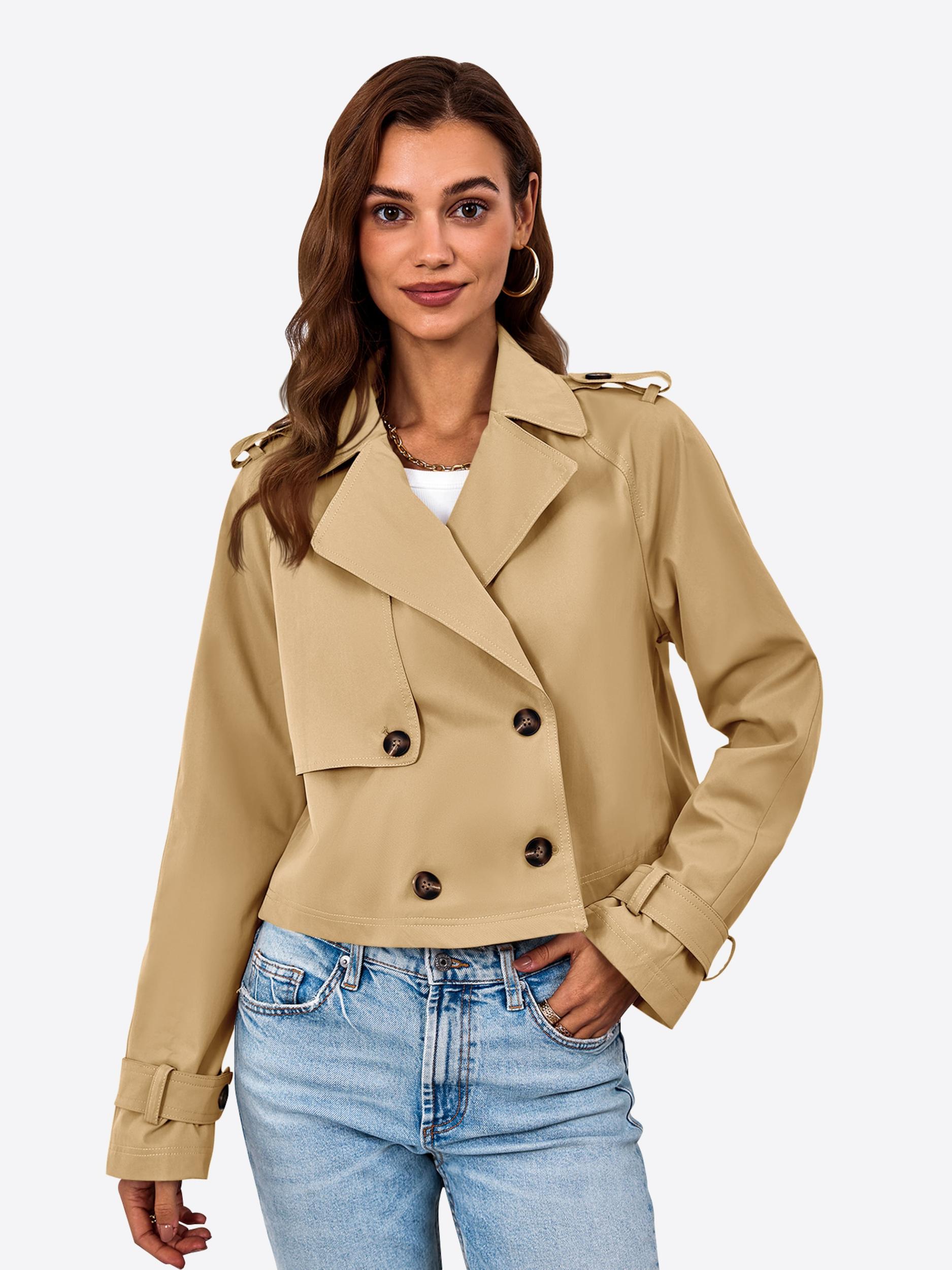 Imily Bela Prehoden plašč oliva