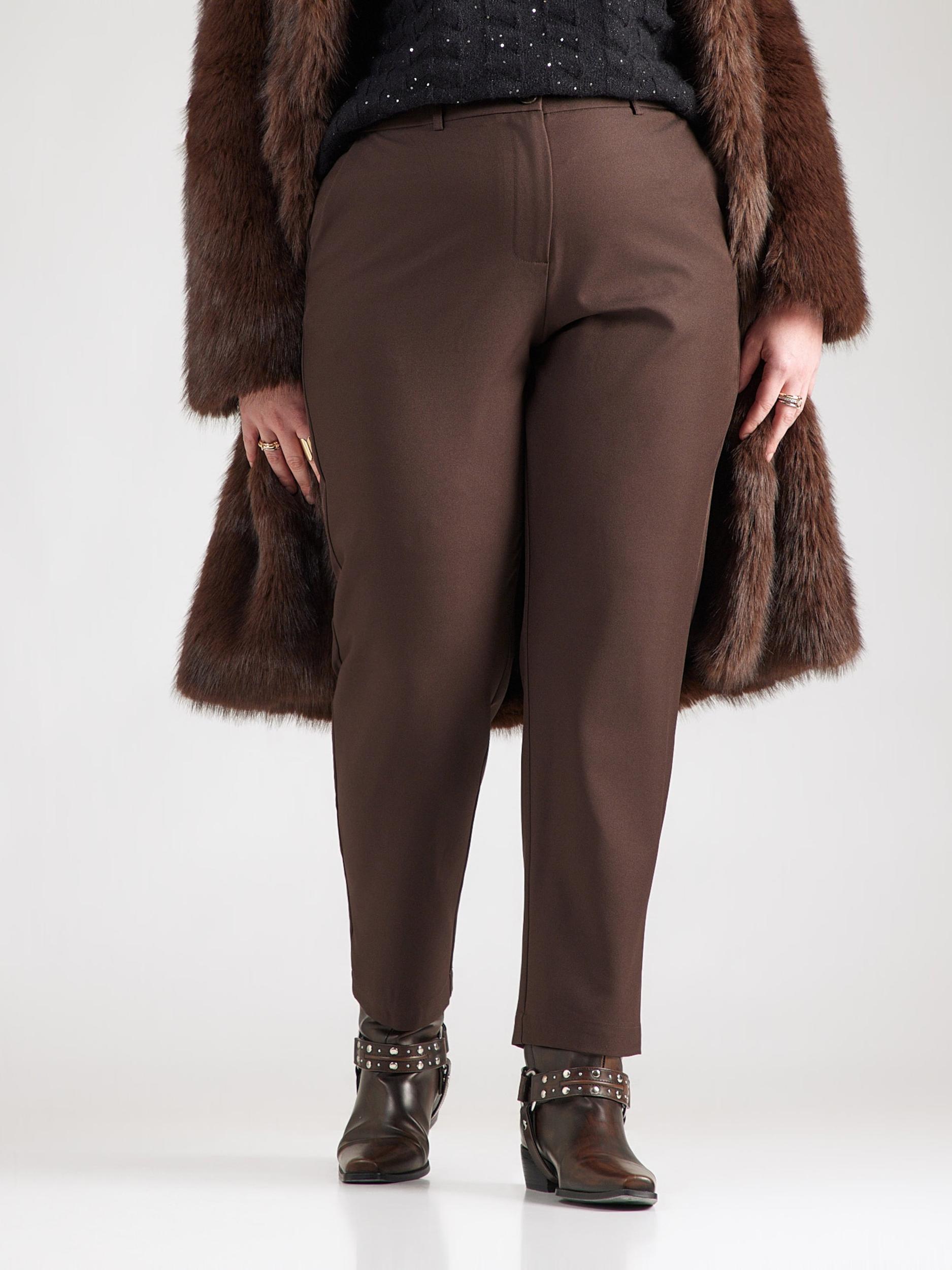 ONLY Carmakoma Chino hlače 'CARTHEA' čokolada