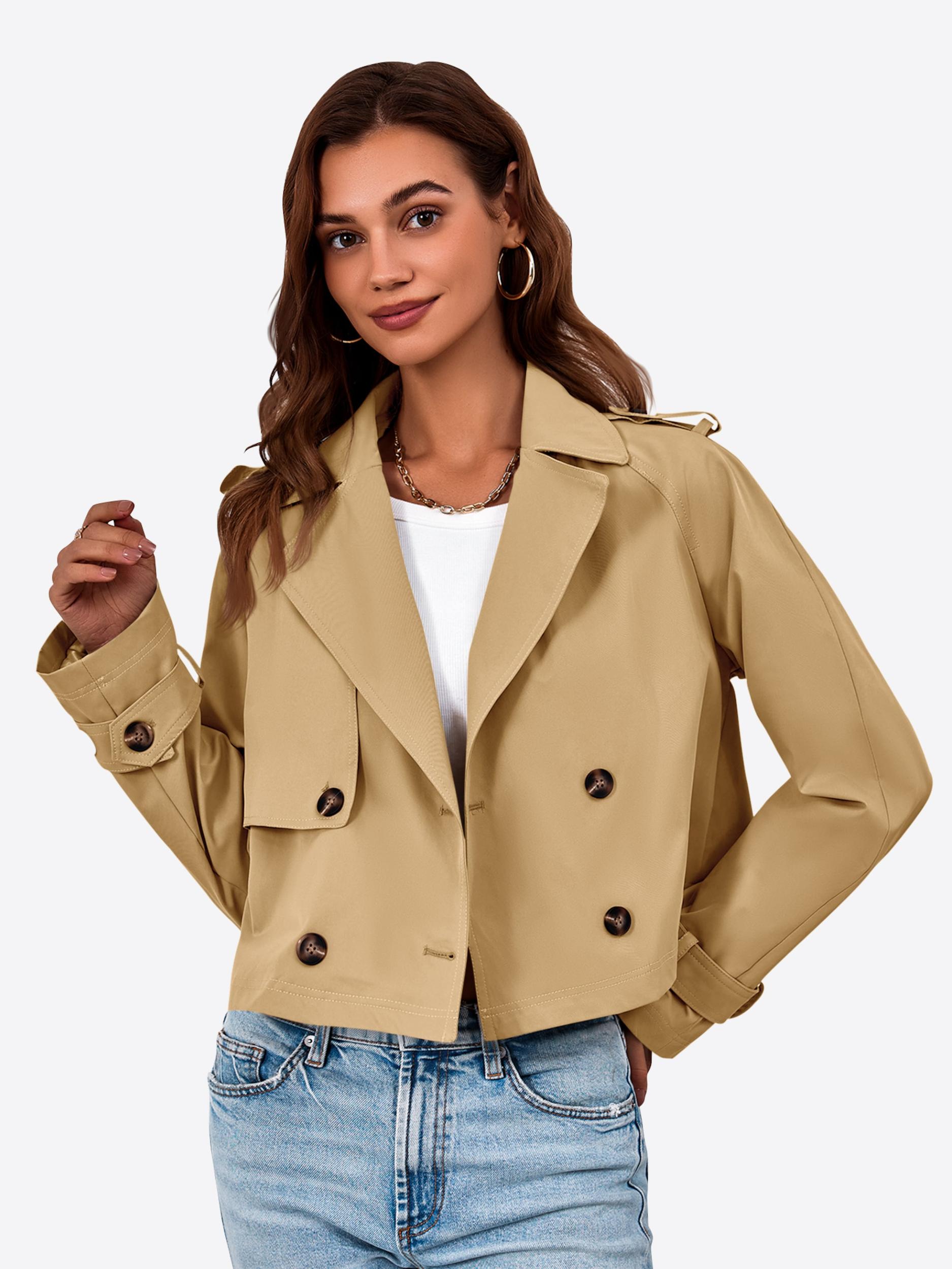 Imily Bela Prehoden plašč oliva