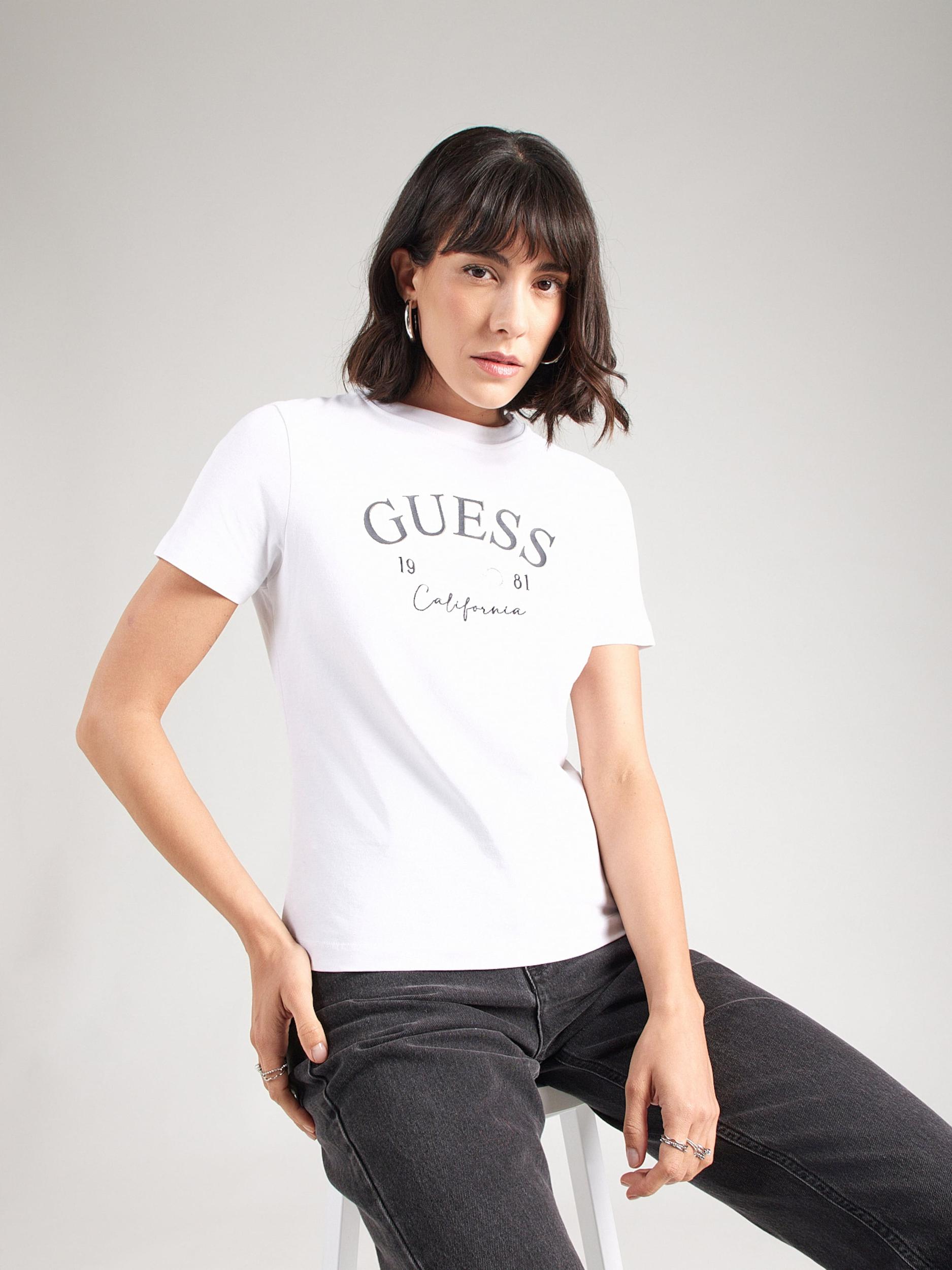 GUESS Majica 'BEATRIZ' marine / temno siva / bela