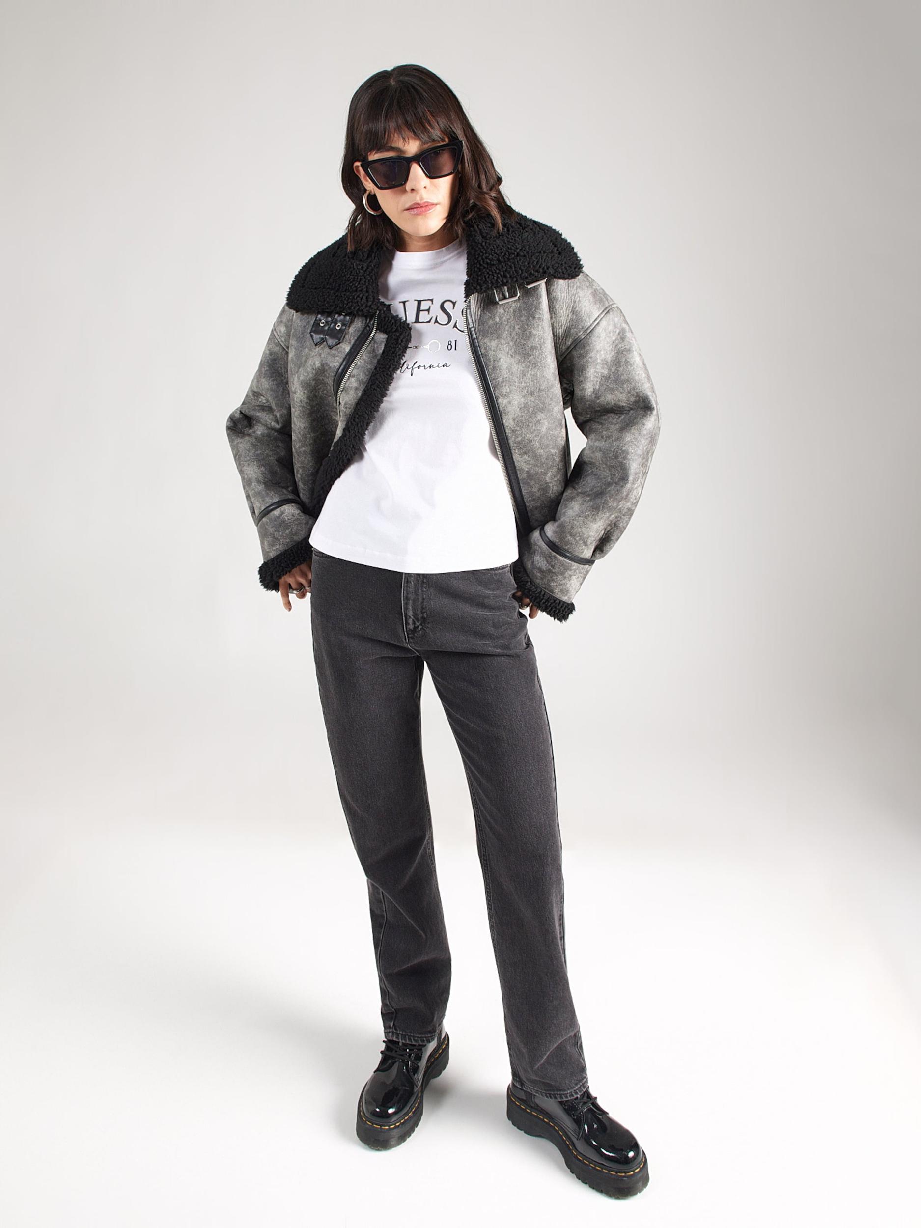 GUESS Majica 'BEATRIZ' marine / temno siva / bela