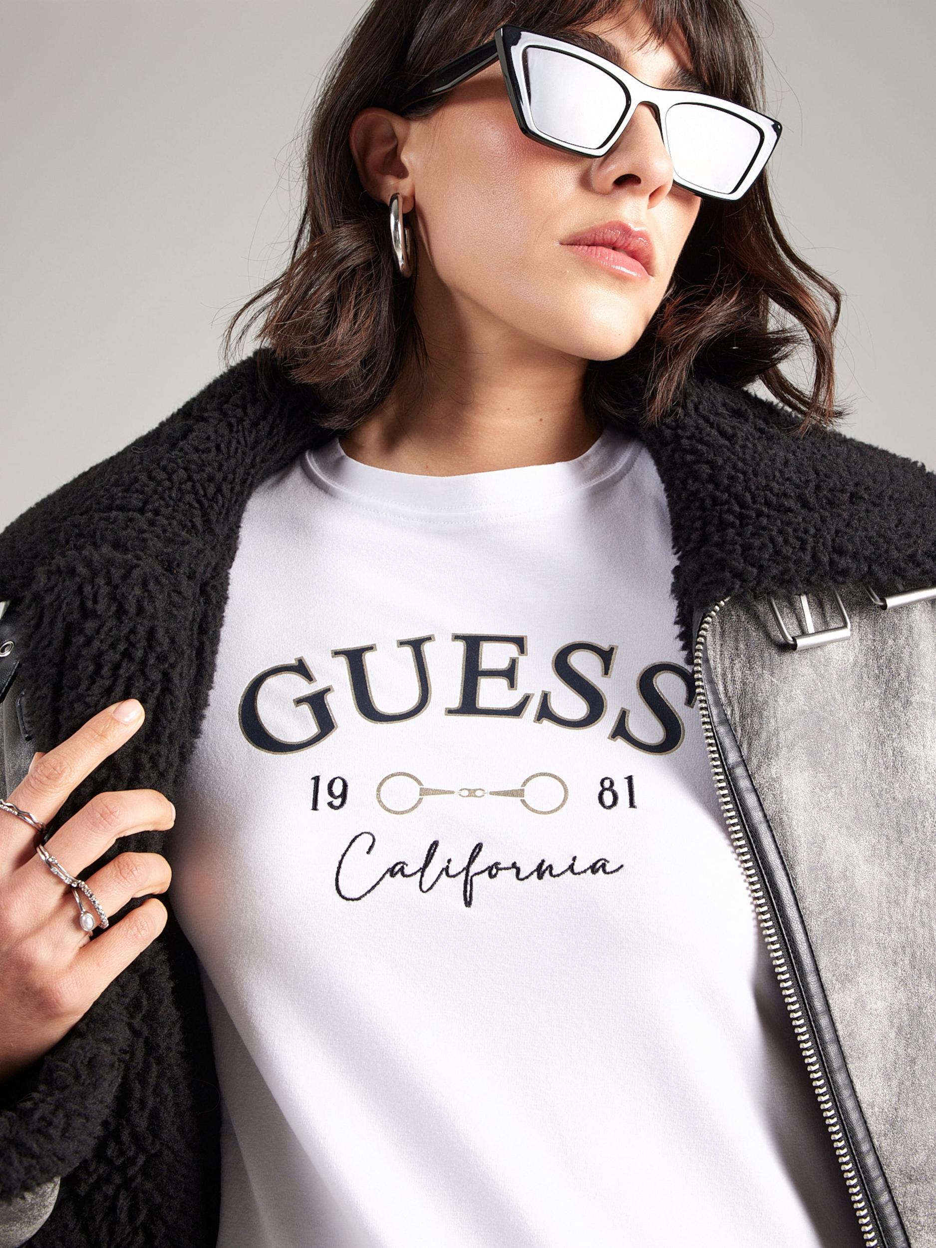 GUESS Majica 'BEATRIZ' marine / temno siva / bela