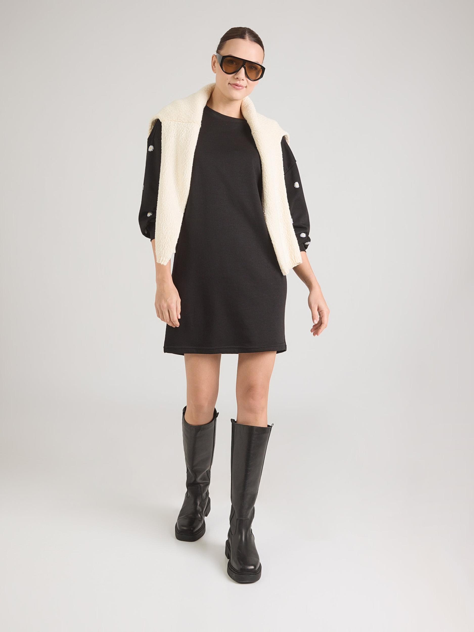 ONLY Obleka 'ONLBROOKE' črna / bela