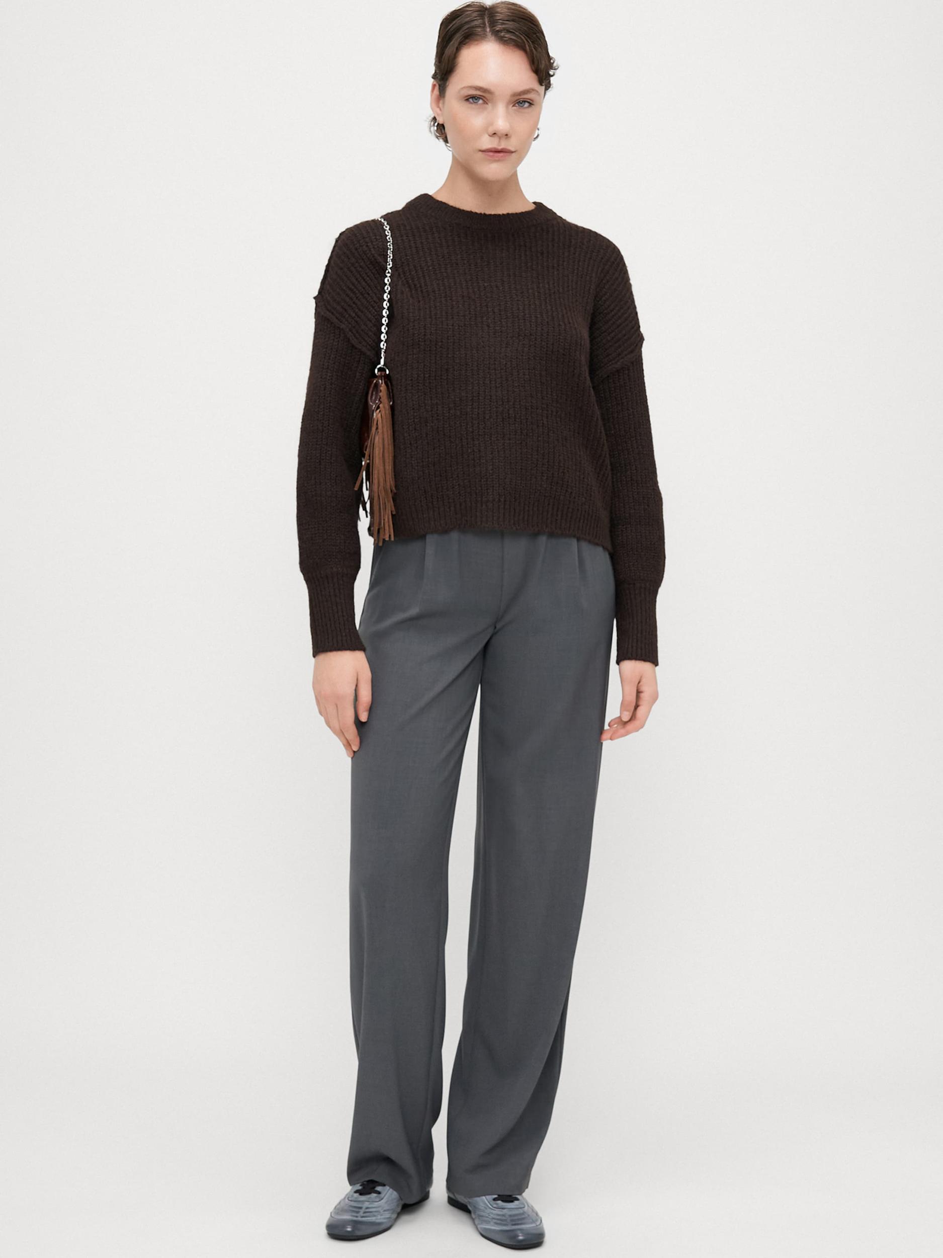 Only Tall Hlače z naborki 'ONLSvea' temno siva