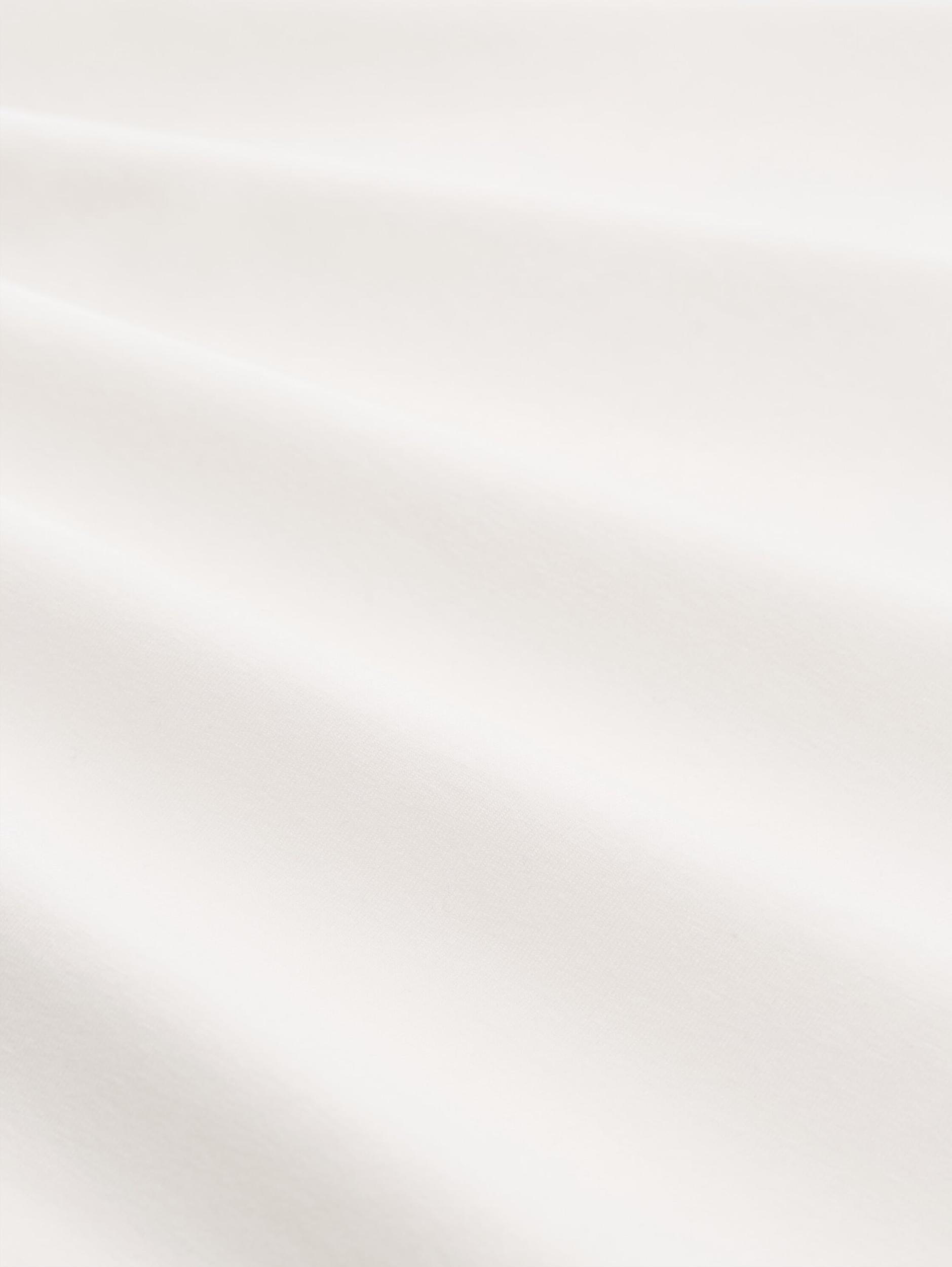 TOM TAILOR Majica svetlo bež / bela