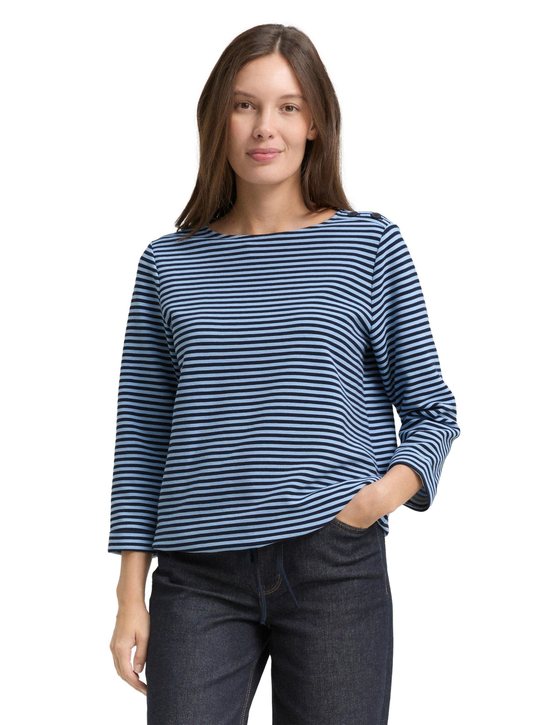 TOM TAILOR Majica mornarska / nebeško modra