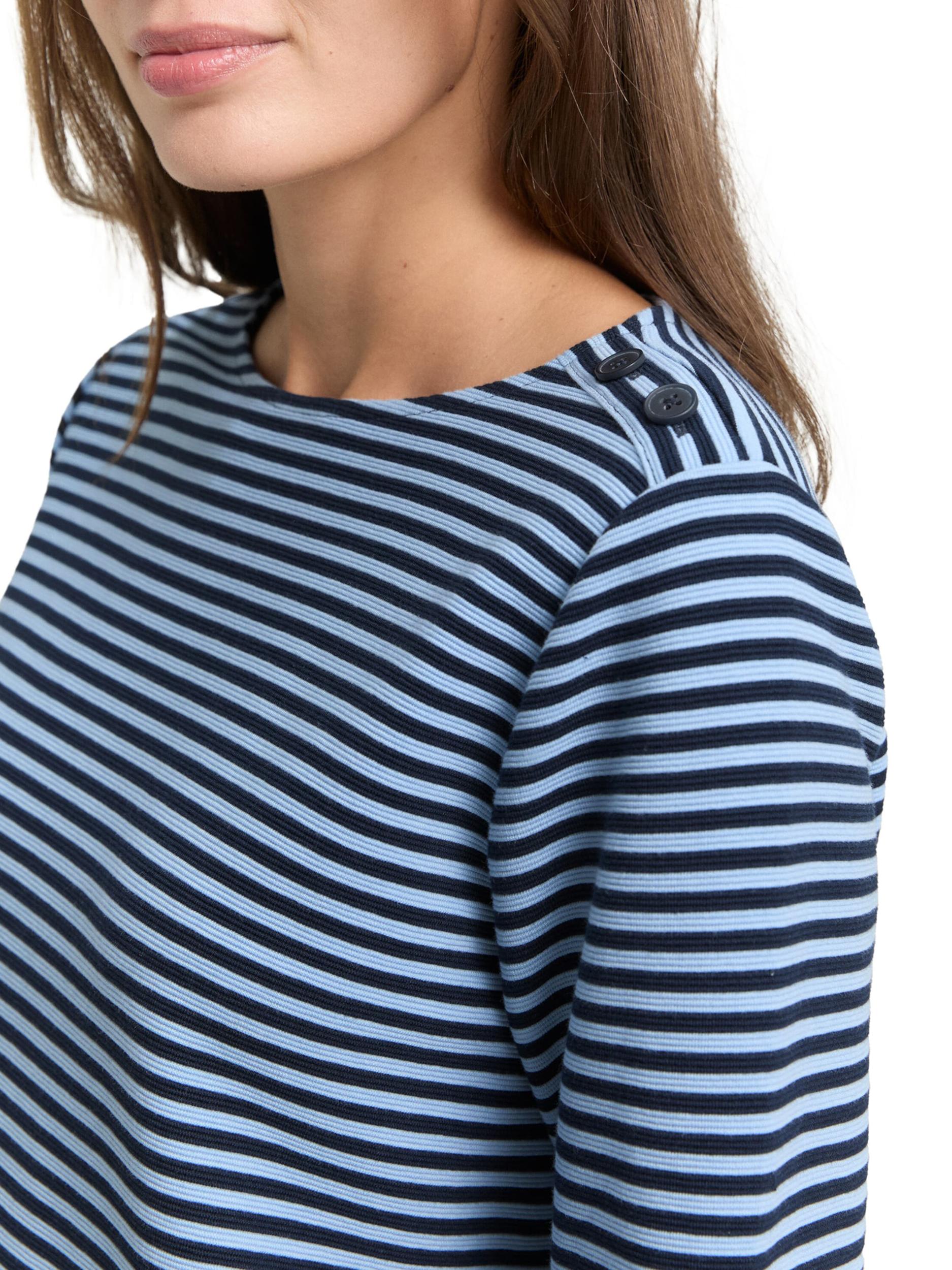 TOM TAILOR Majica mornarska / nebeško modra